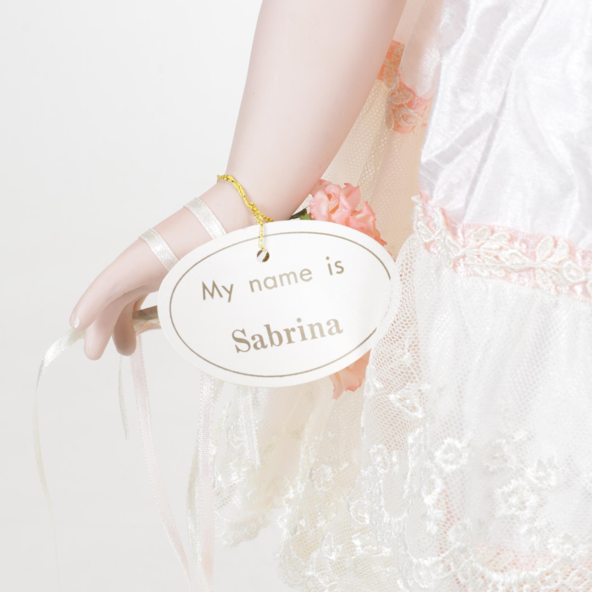 The Leonardo Collection "Sabrina" Porcelain Doll with Stand