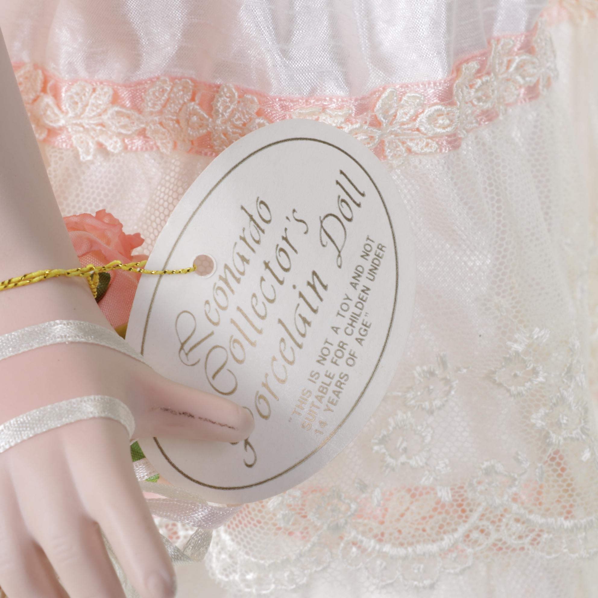 The Leonardo Collection "Sabrina" Porcelain Doll with Stand