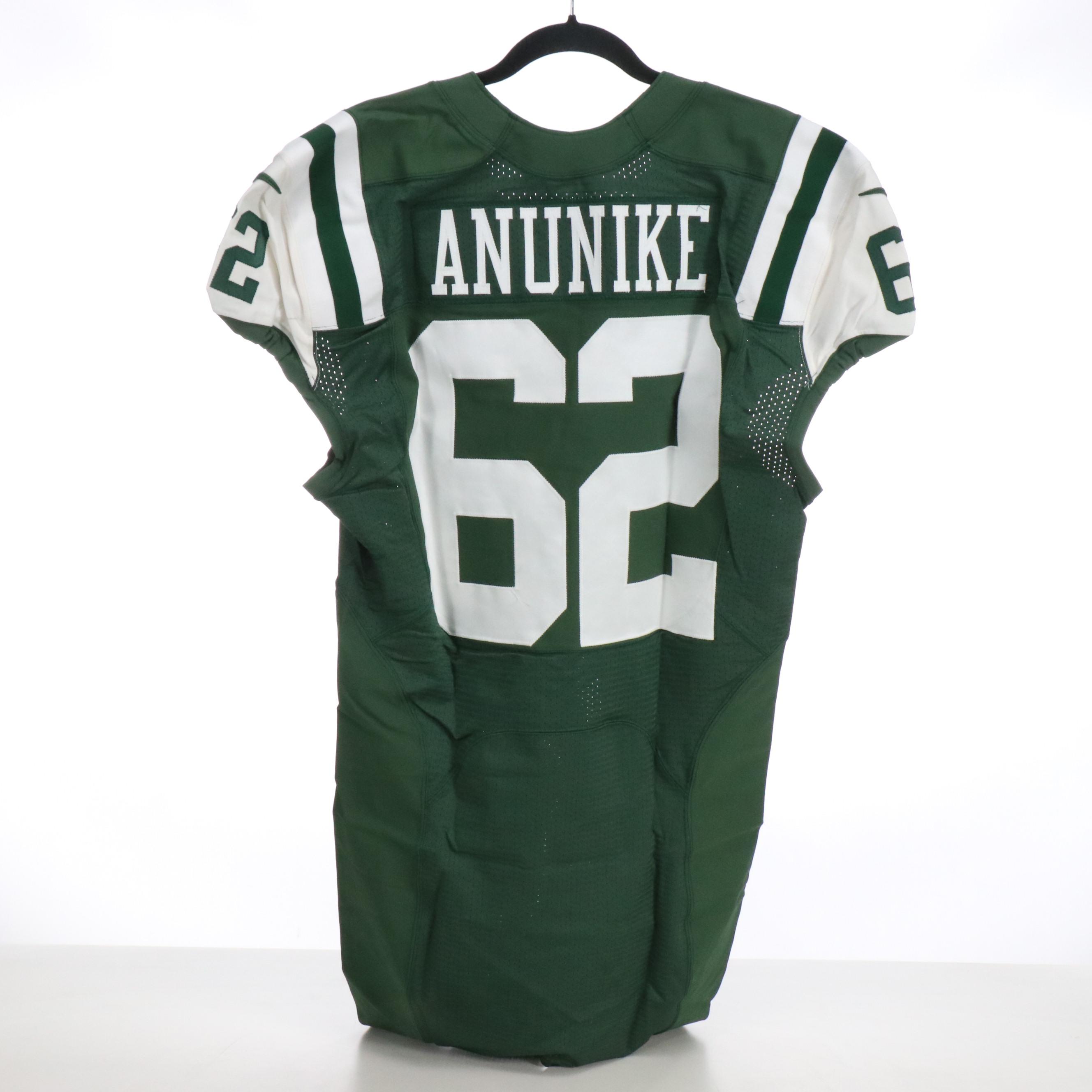 Steve McLendon with Other Player Issued New York Jets Nike Football Jerseys, PSA