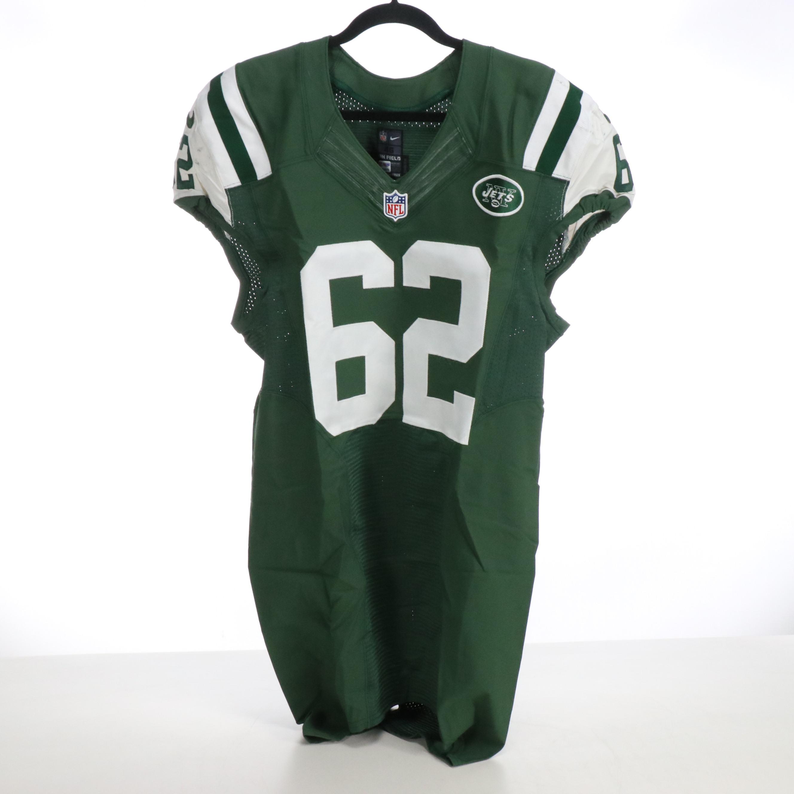 Steve McLendon with Other Player Issued New York Jets Nike Football Jerseys, PSA