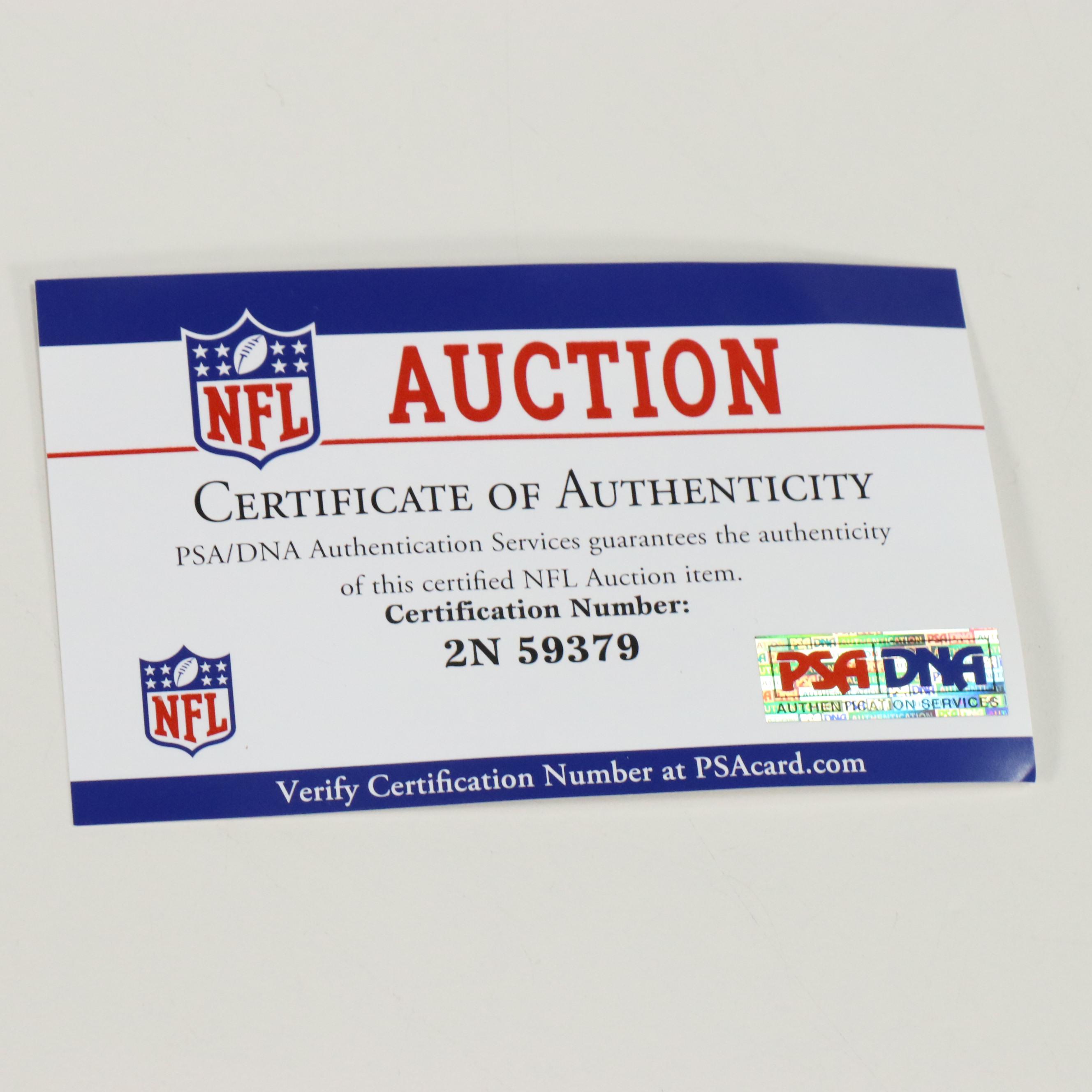 Steve McLendon with Other Player Issued New York Jets Nike Football Jerseys, PSA