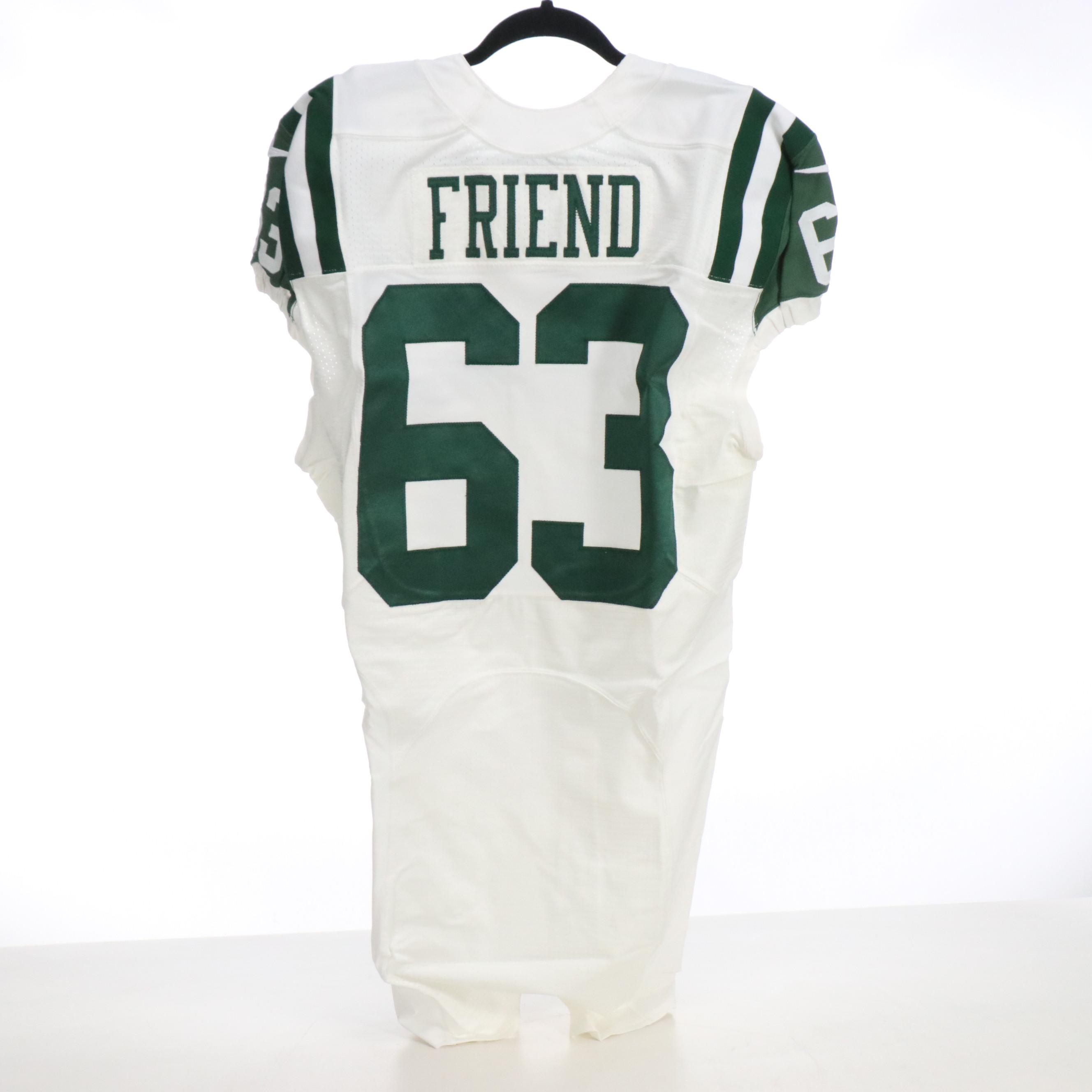 Steve McLendon with Other Player Issued New York Jets Nike Football Jerseys, PSA