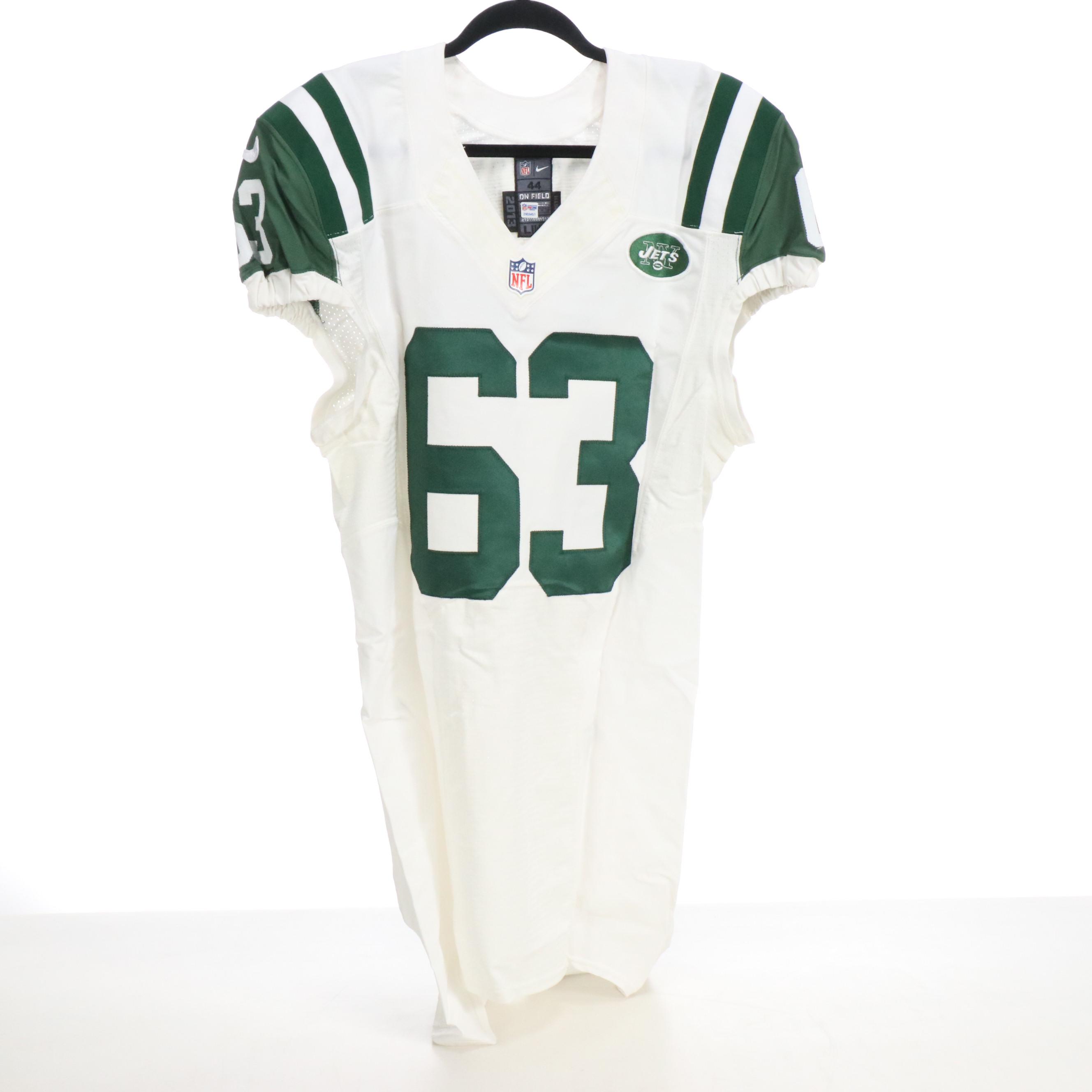 Steve McLendon with Other Player Issued New York Jets Nike Football Jerseys, PSA