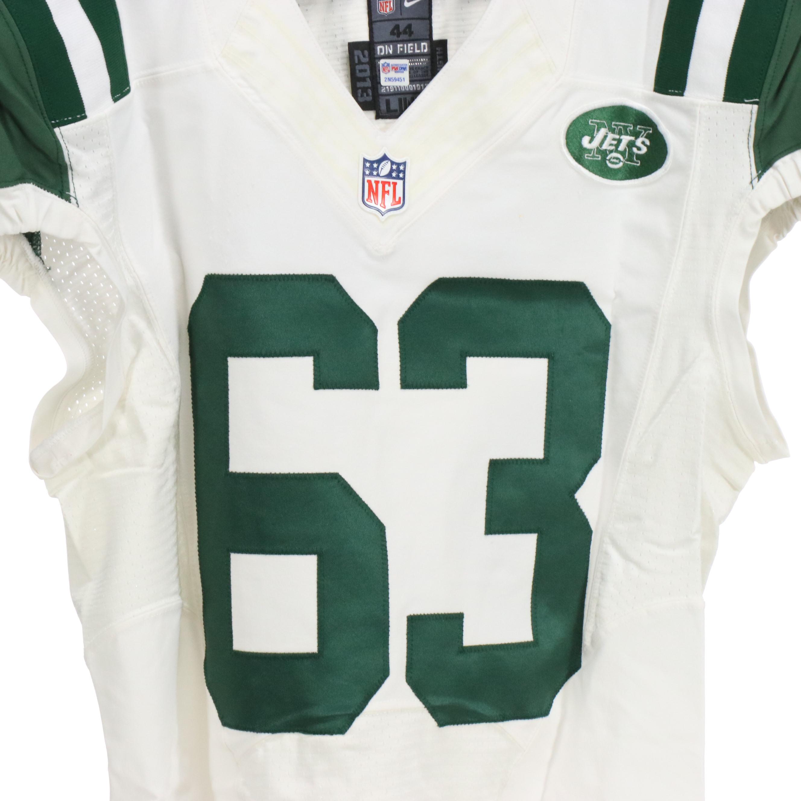 Steve McLendon with Other Player Issued New York Jets Nike Football Jerseys, PSA