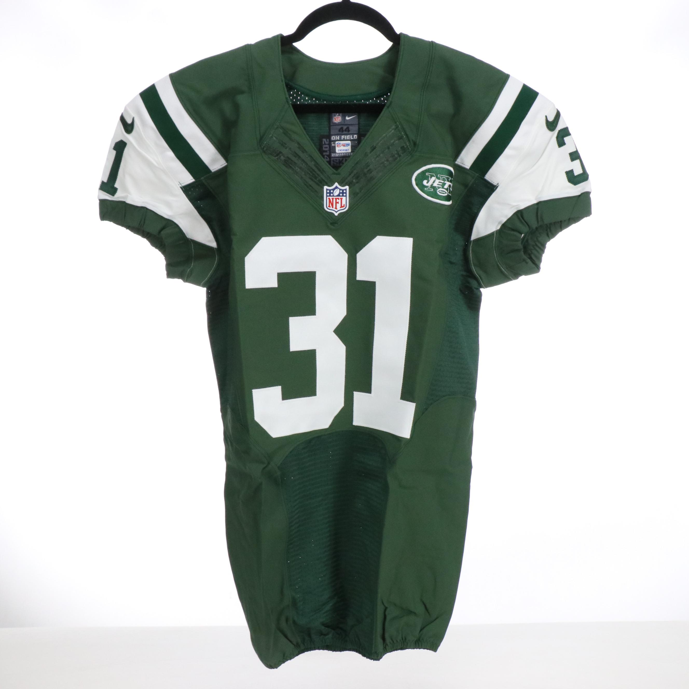 Steve McLendon with Other Player Issued New York Jets Nike Football Jerseys, PSA