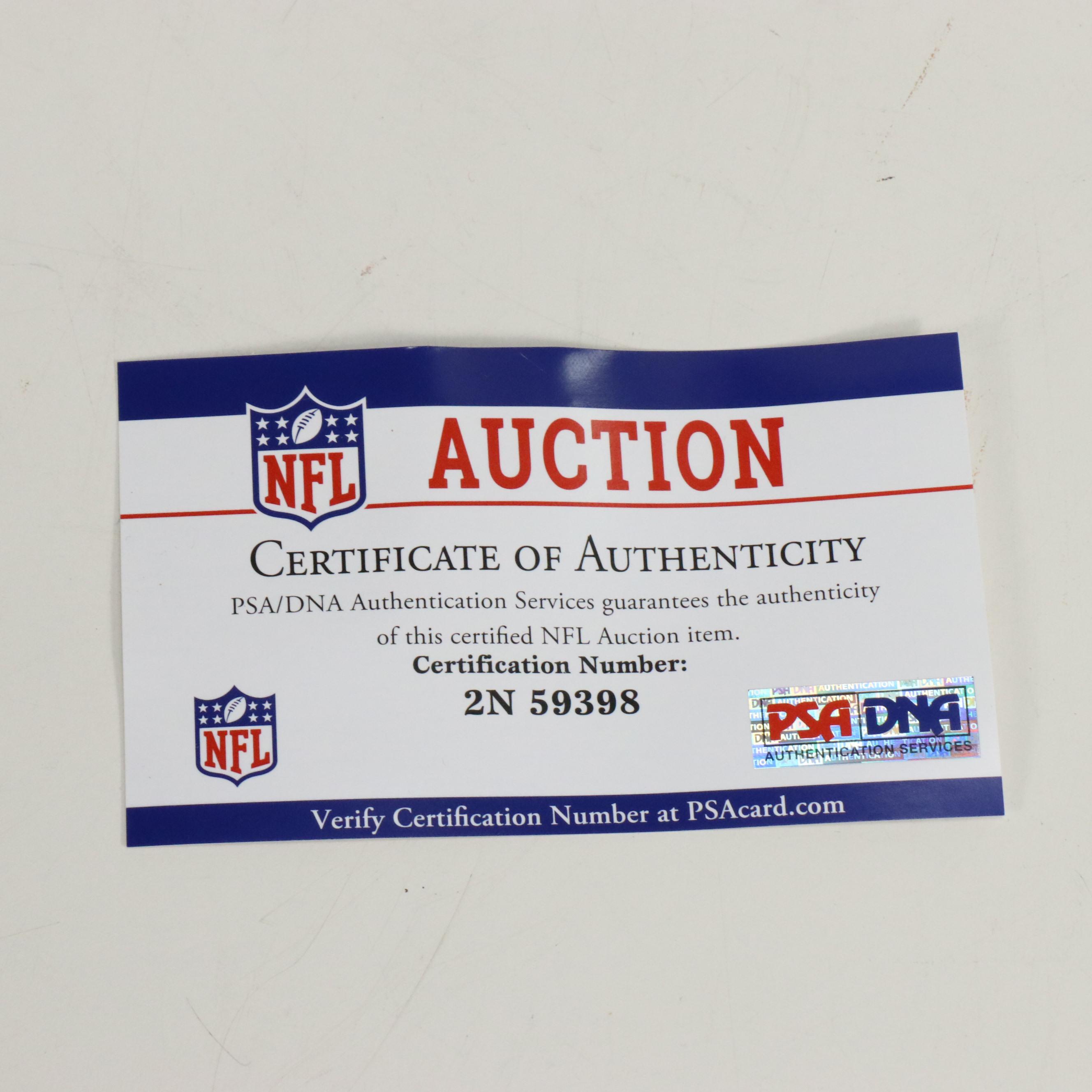 Steve McLendon with Other Player Issued New York Jets Nike Football Jerseys, PSA