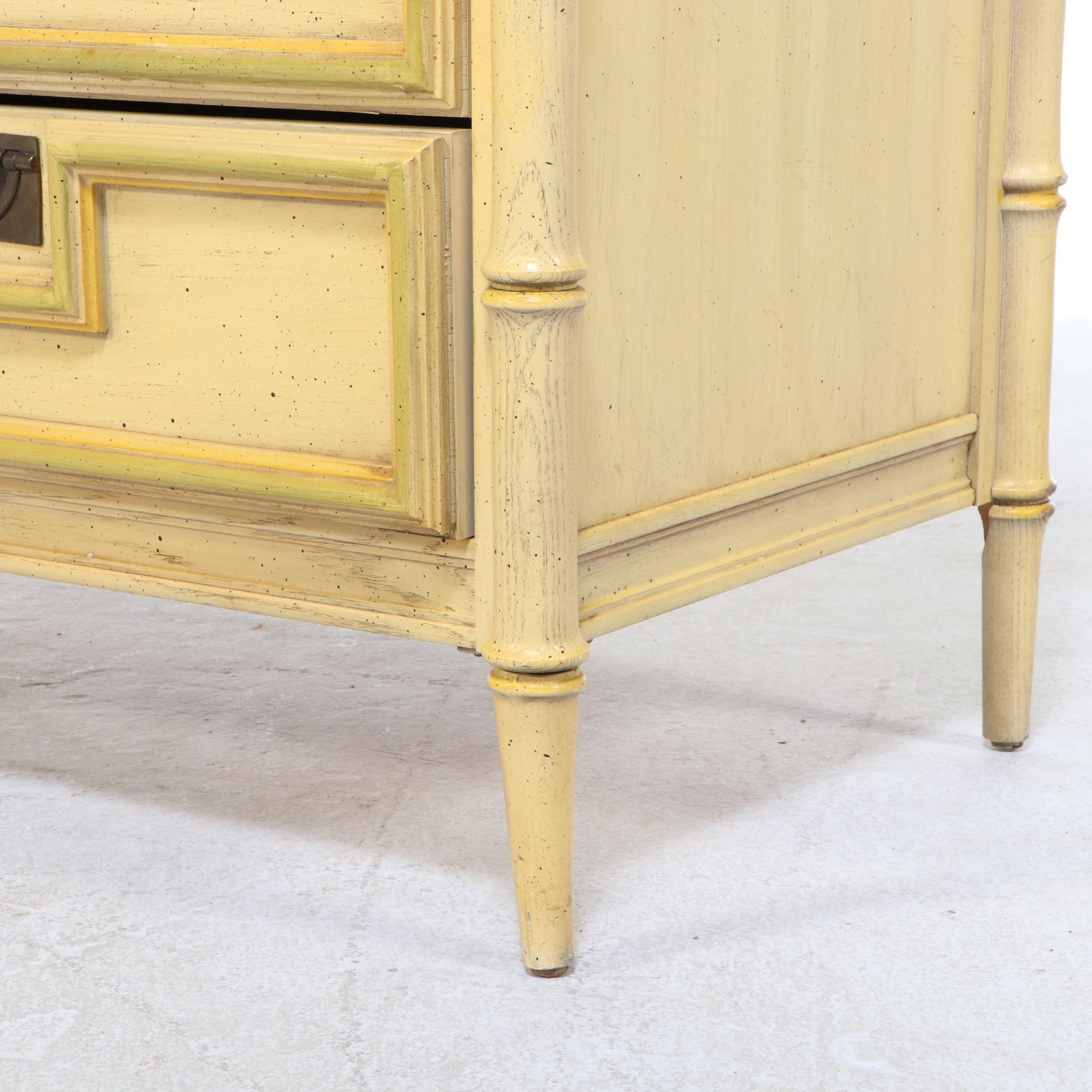 Stanley Furniture Paint-Decorated Faux-Bamboo Nine-Drawer Chinoiserie Dresser