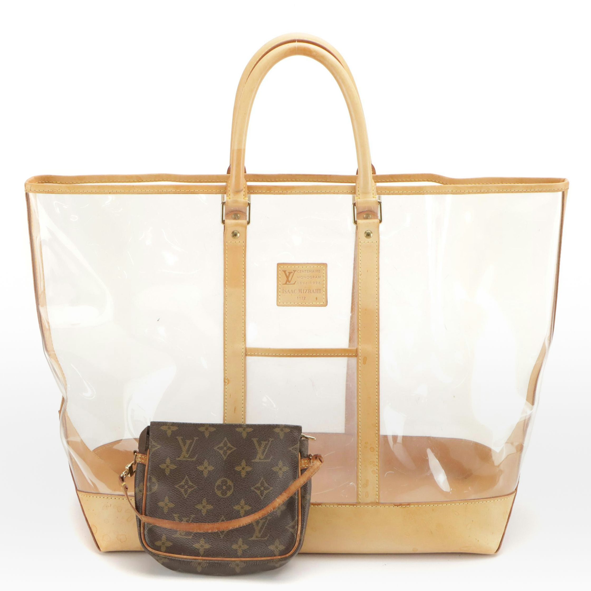 Ltd. Ed. Isaac Mizrahi for Louis Vuitton Centenaire Sac Weekend in Clear Vinyl