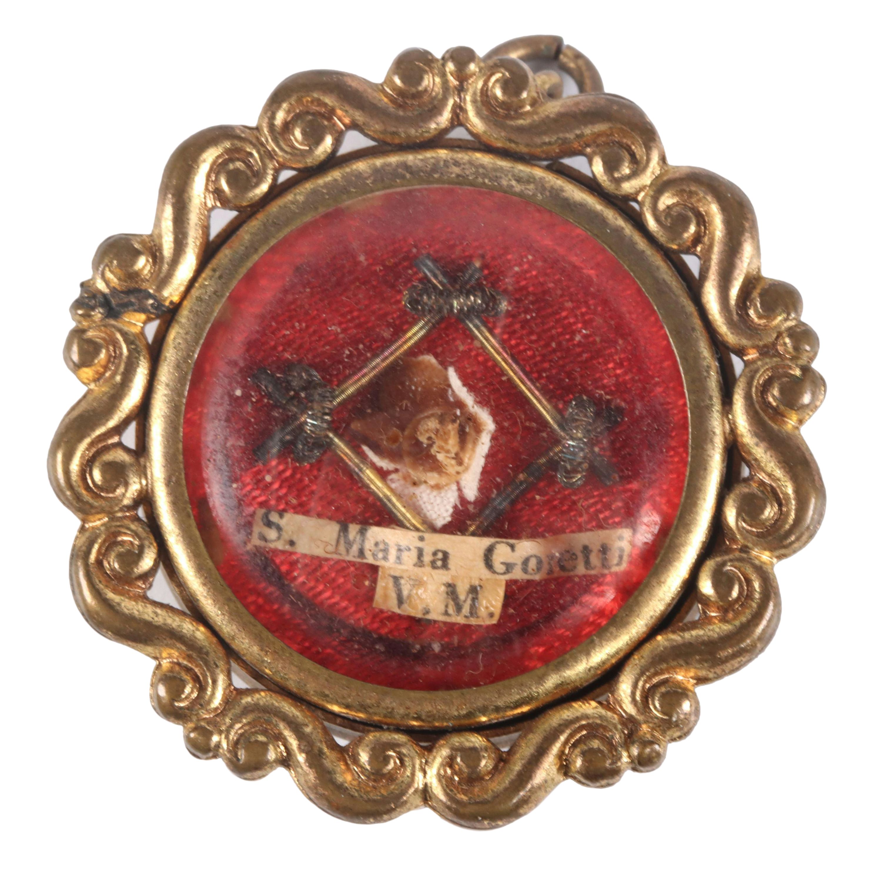 First Class Relic of Saint Maria Goretti in Reliquary with Seal