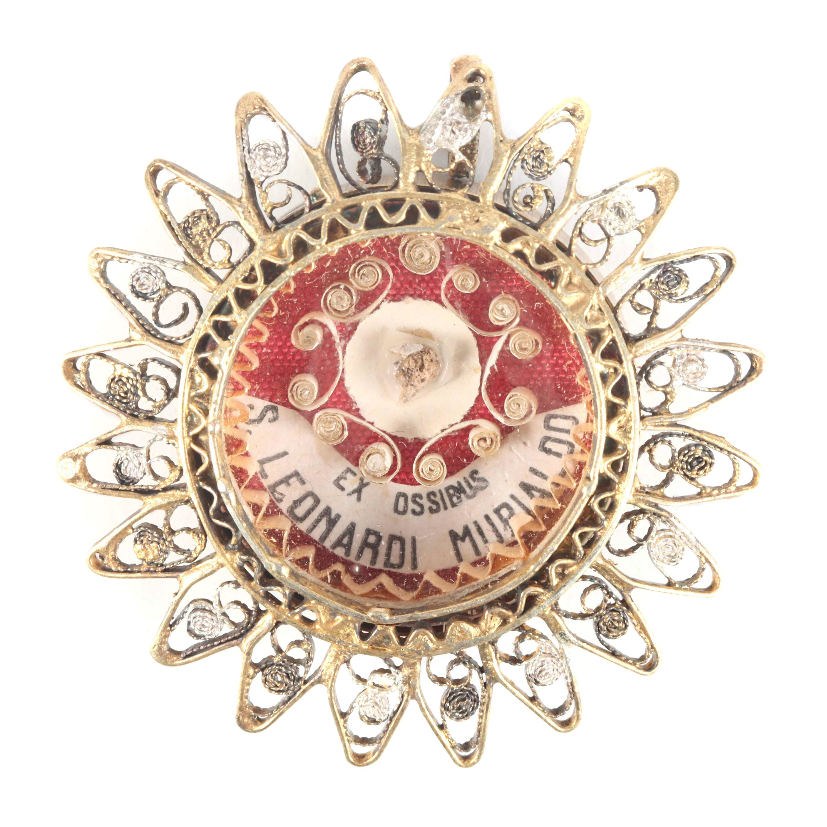 First Class Relic of Saint John Leonardi in Reliquary with Seal