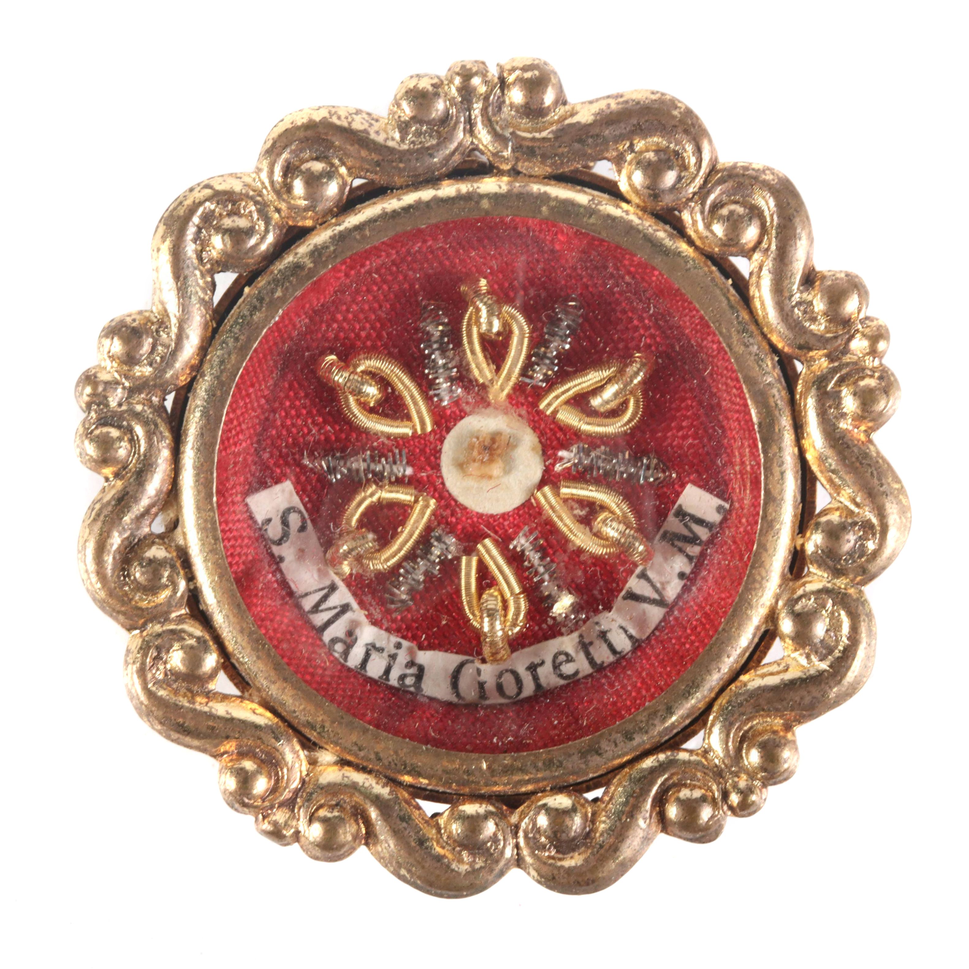 First Class Relic of Saint Maria Goretti in Reliquary with Seal