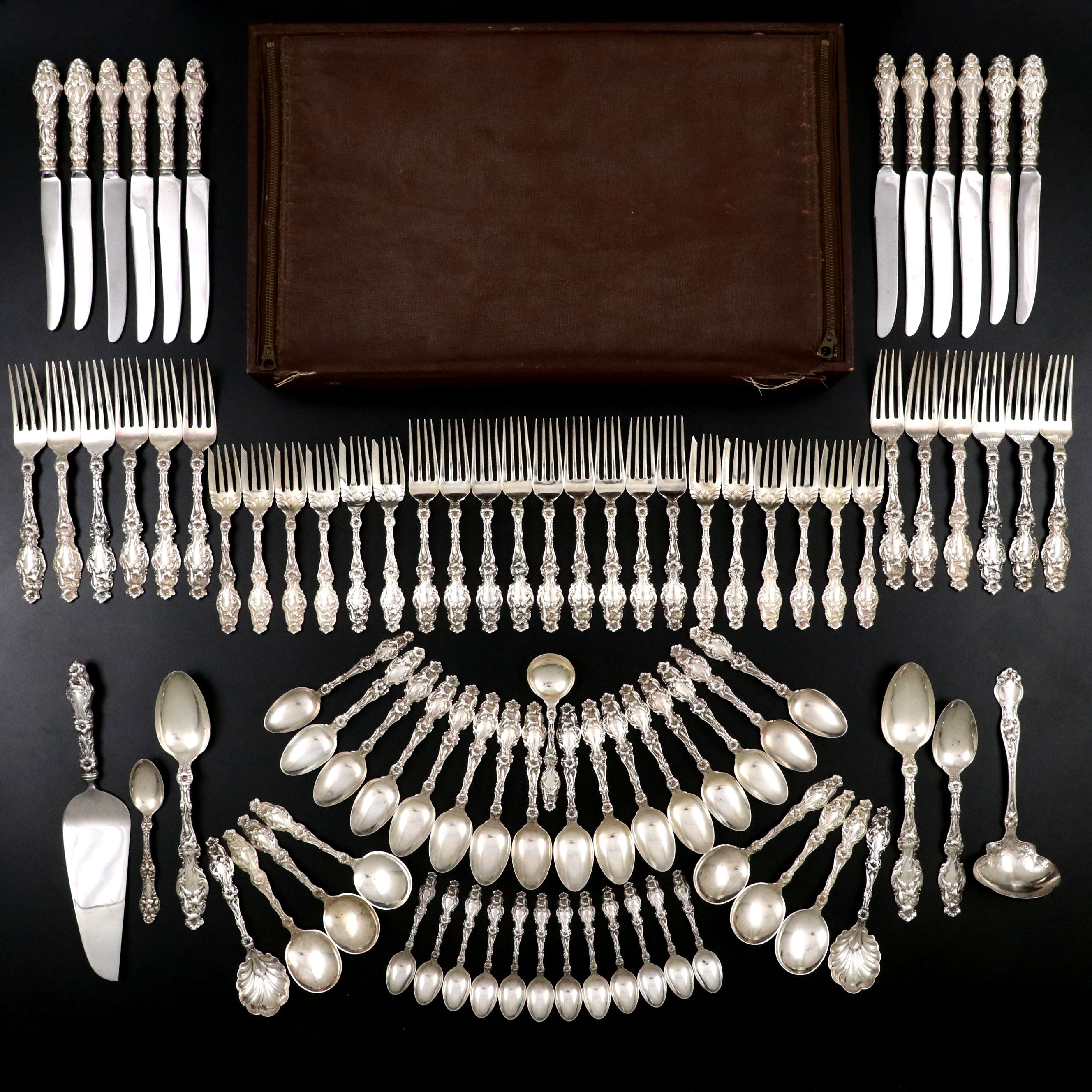 Gorham "Lily" with Other Sterling Silver Flatware, 20th Century