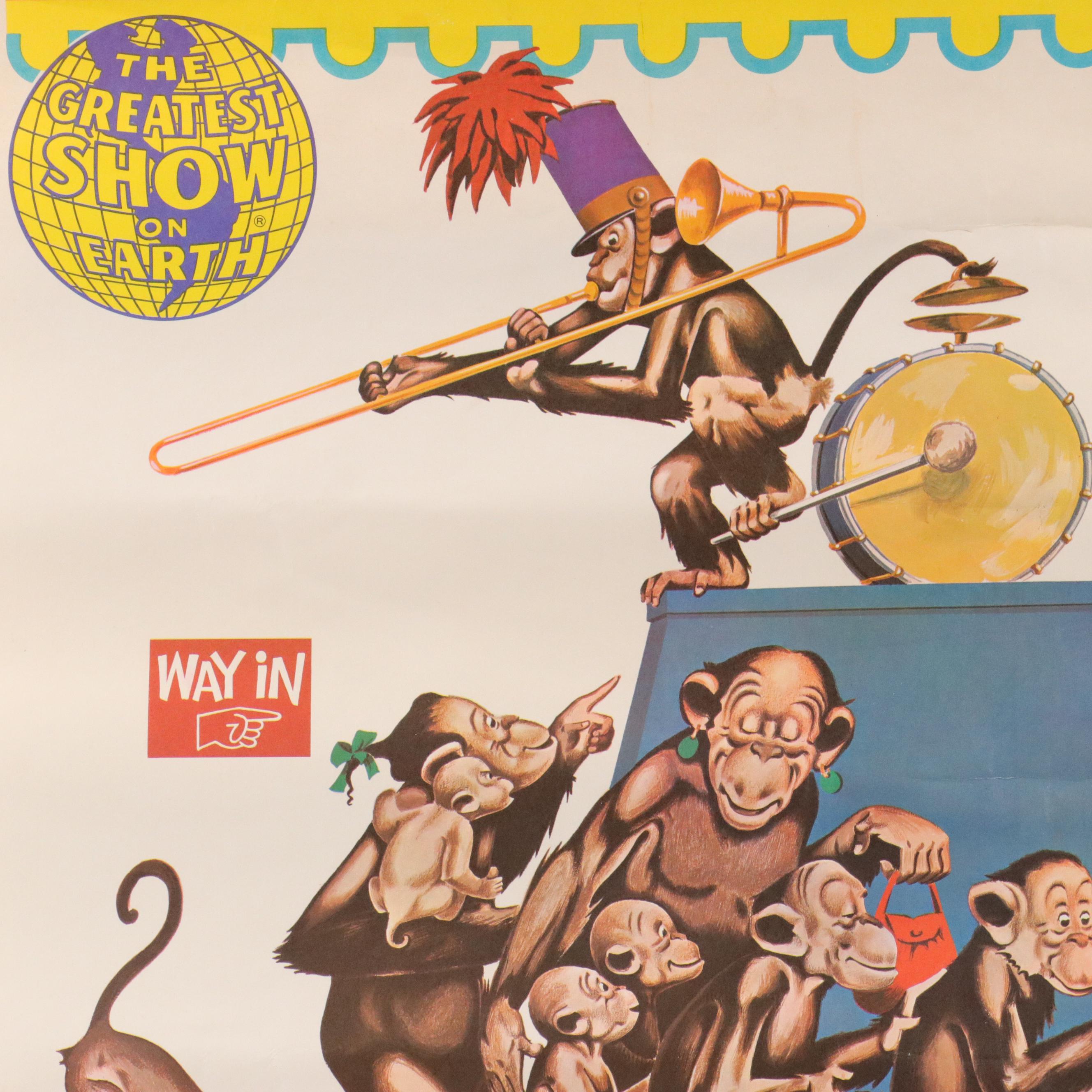 "Ringling Bros. and Barnum & Bailey Circus" Offset Lithograph Poster, 1967