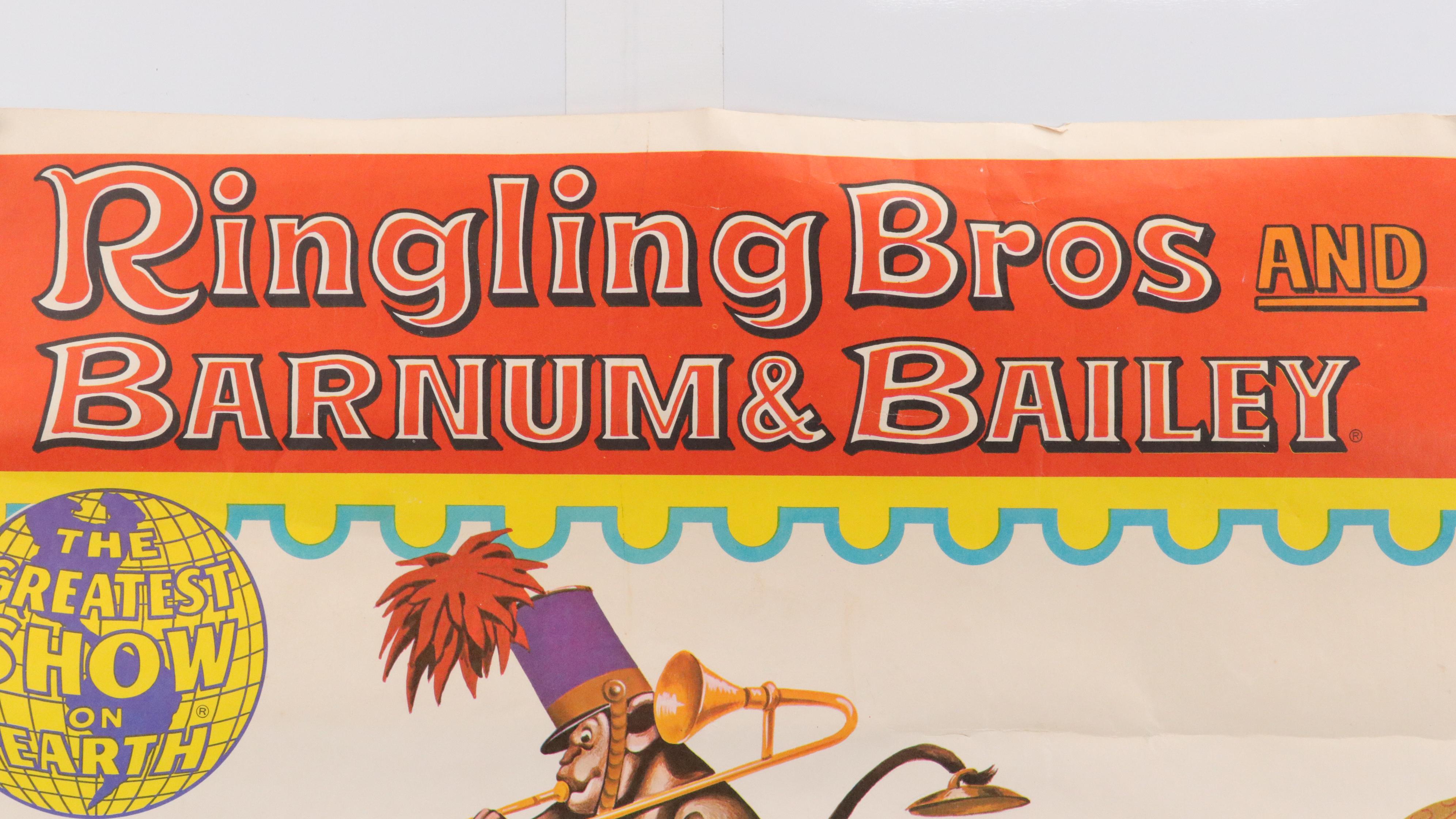 "Ringling Bros. and Barnum & Bailey Circus" Offset Lithograph Poster, 1967