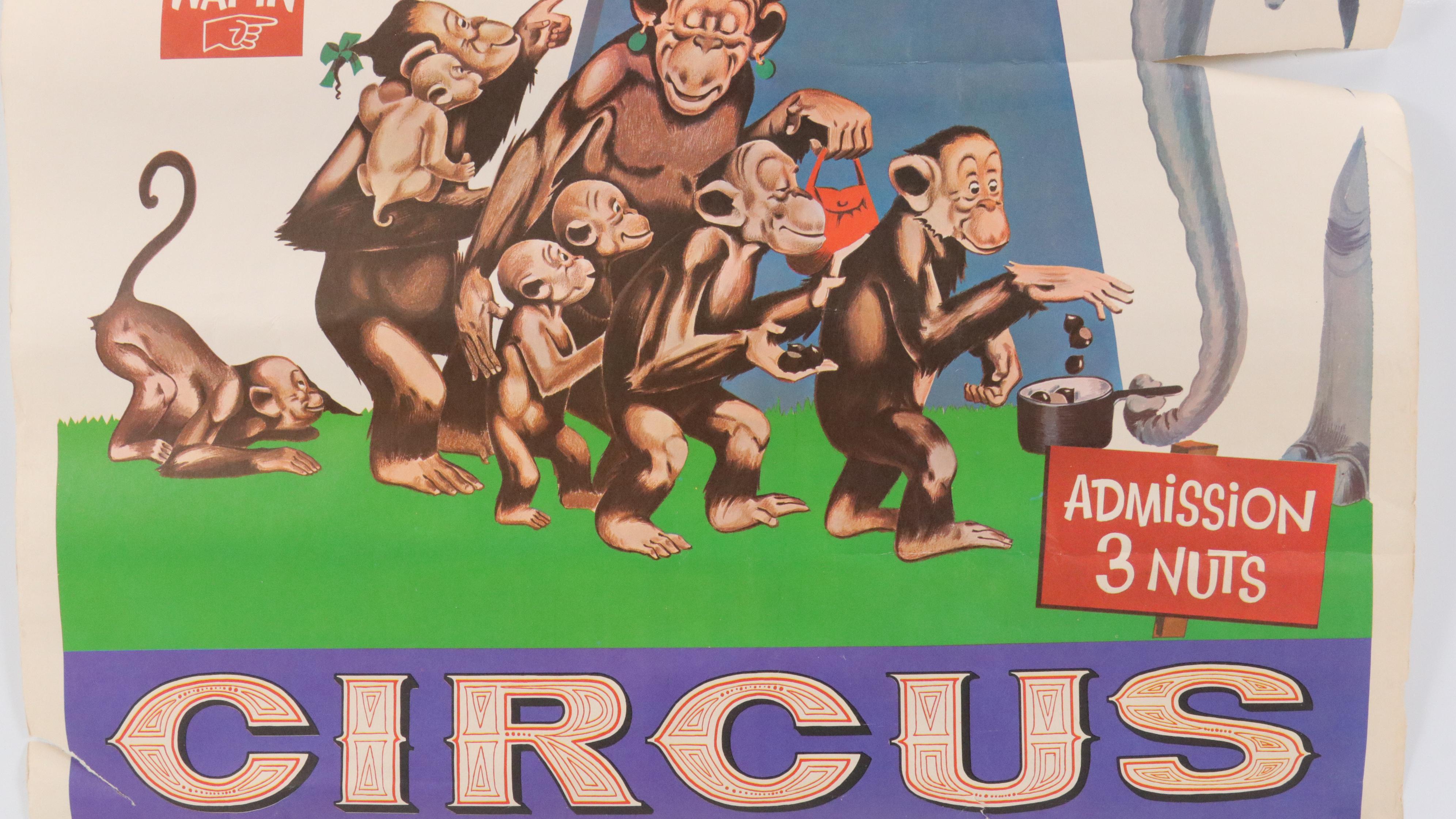 "Ringling Bros. and Barnum & Bailey Circus" Offset Lithograph Poster, 1967