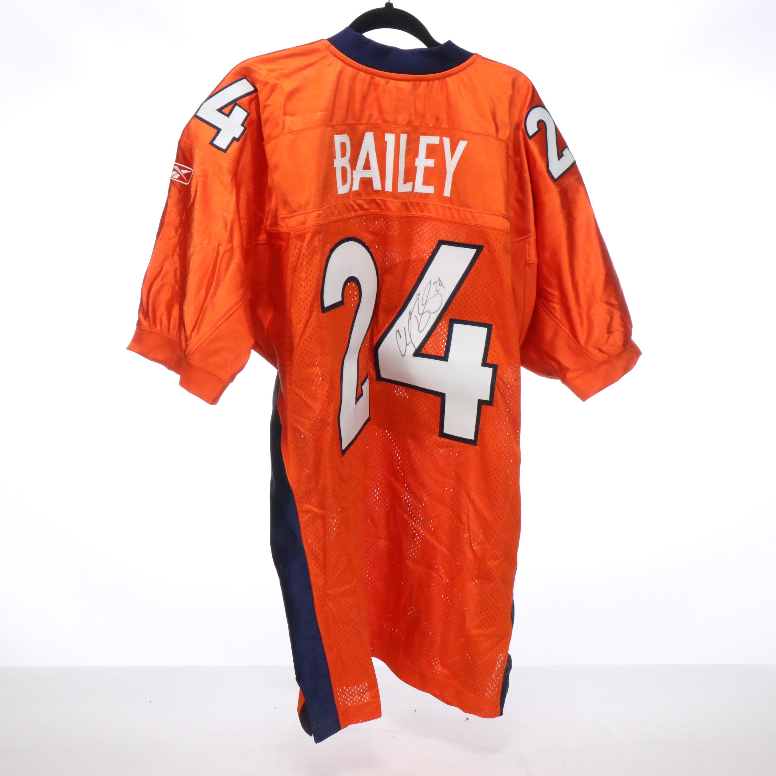Champ Bailey Signed Pro Bowl Jersey with Game Worn Georgia Helmet and More