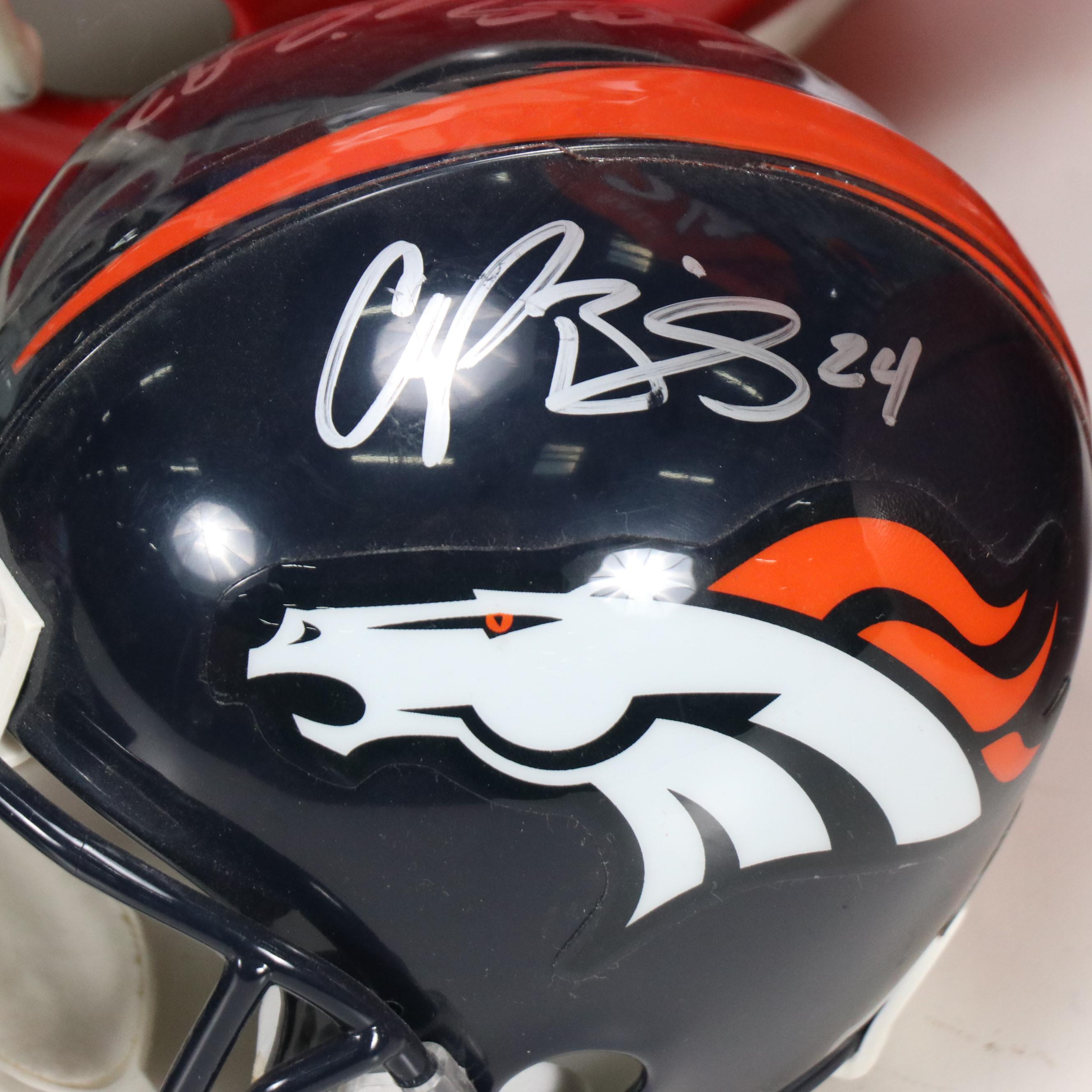 Champ Bailey Signed Pro Bowl Jersey with Game Worn Georgia Helmet and More