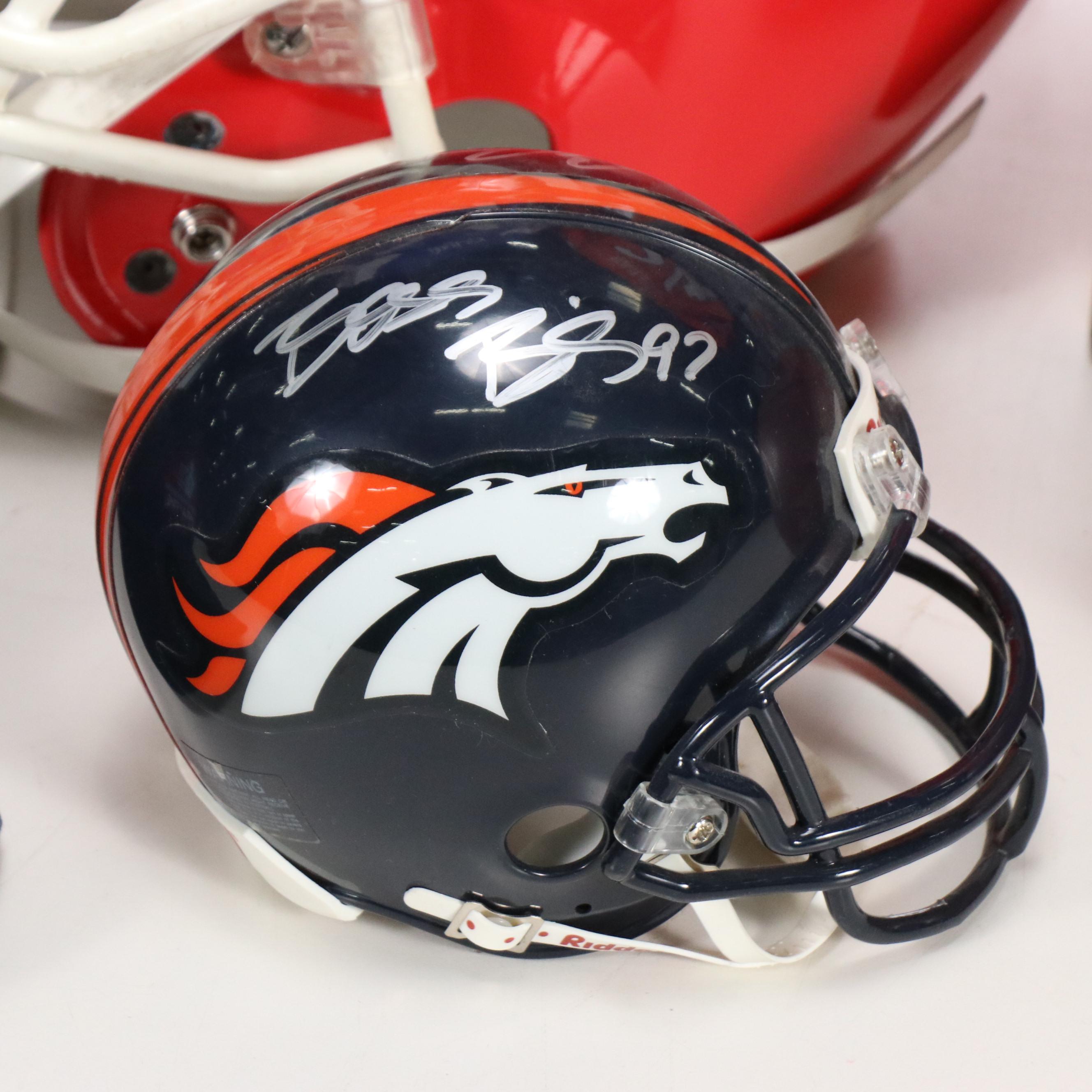 Champ Bailey Signed Pro Bowl Jersey with Game Worn Georgia Helmet and More