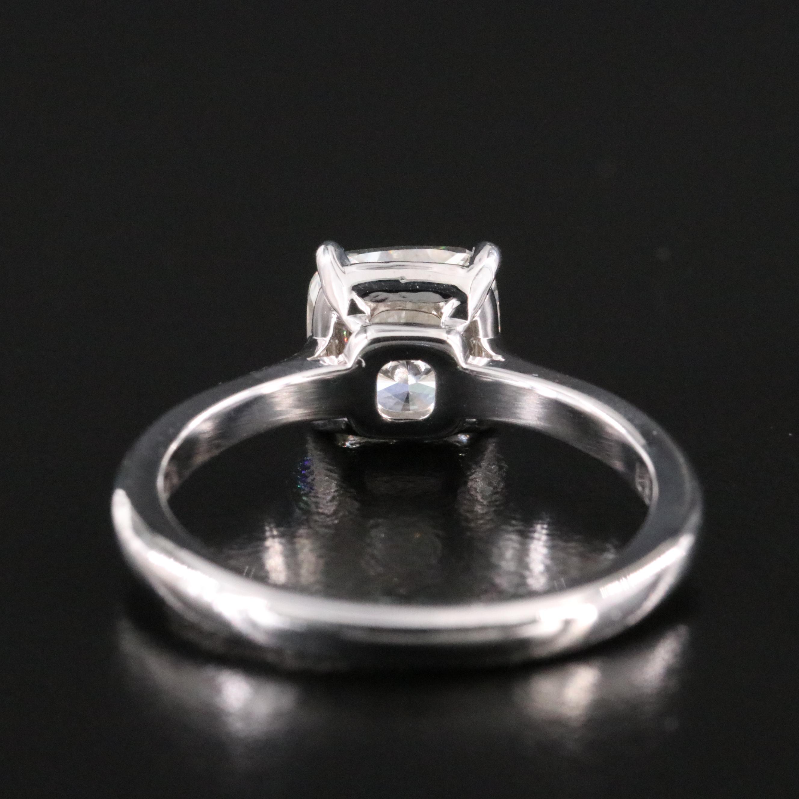 Platinum 2.03 CT Diamond Solitaire Ring with GIA eReport