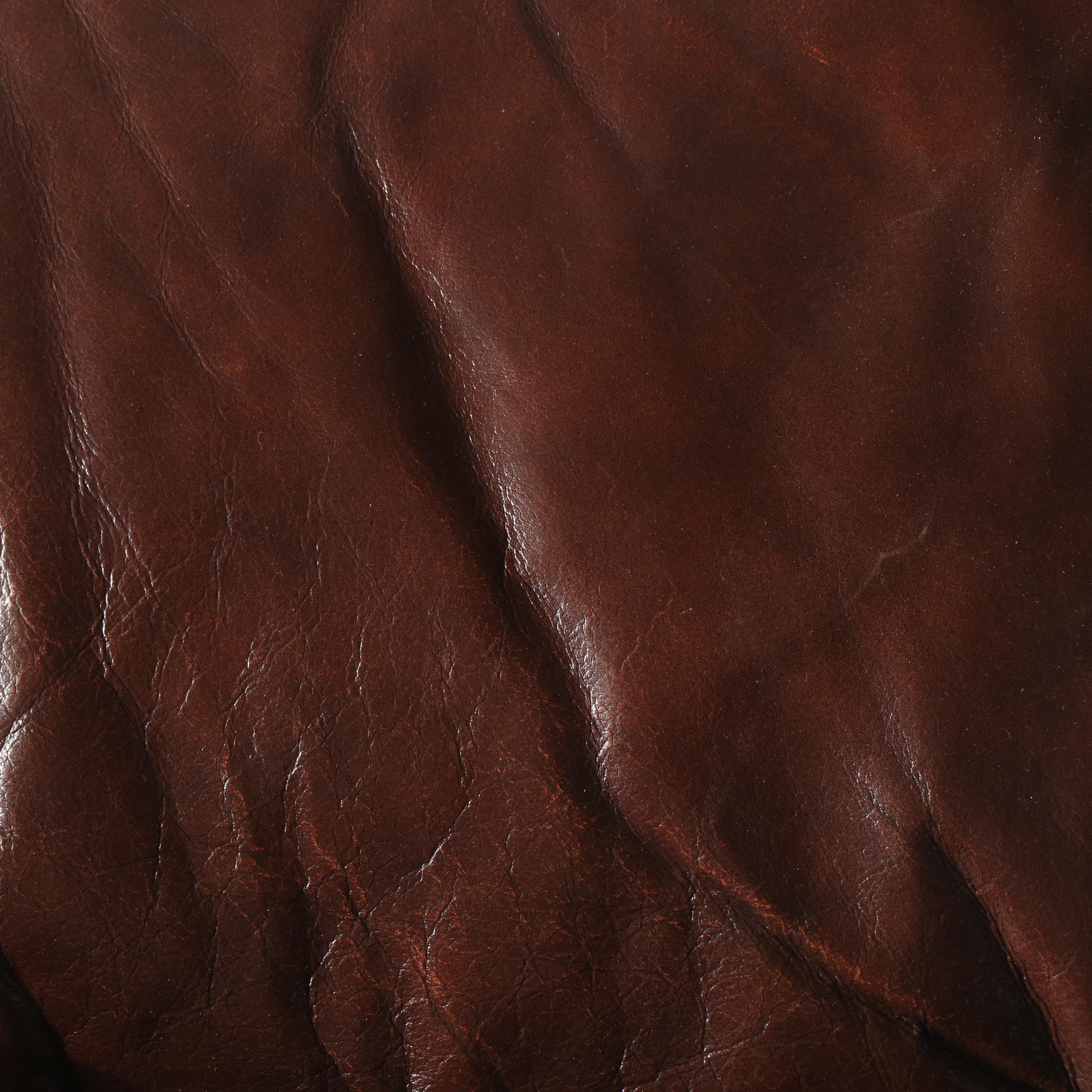 Randall Allan Chippendale Style Brown Leather Wingback Recliner