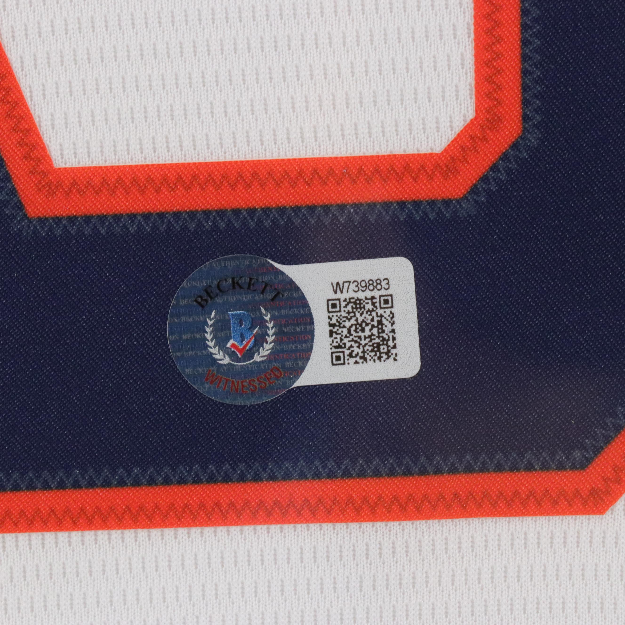 Kyle Tucker Signed Houston Astros Baseball Jersey in Matted Display, Beckett