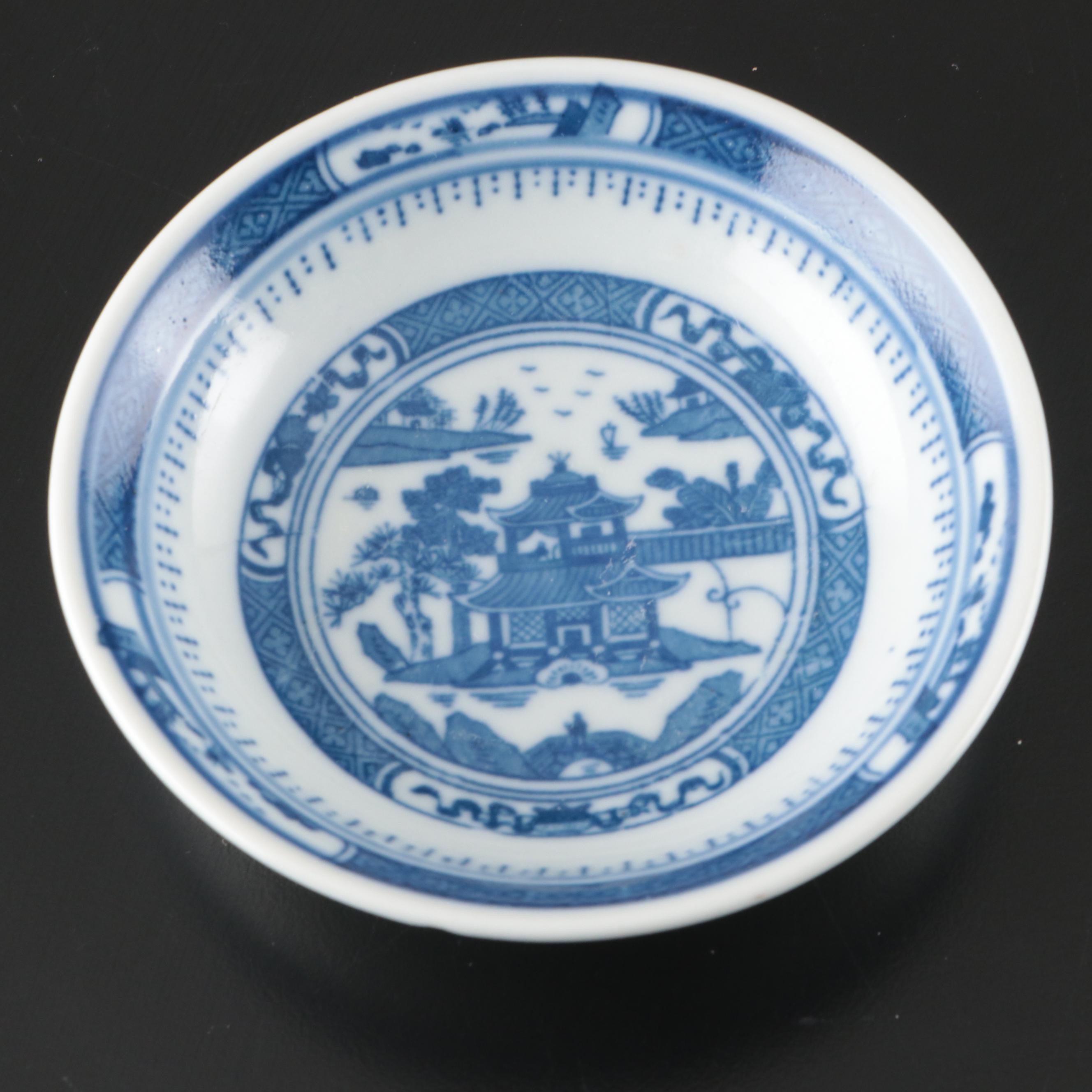 Chinese Canton Style Teapot with Vase and Other Porcelain Décor