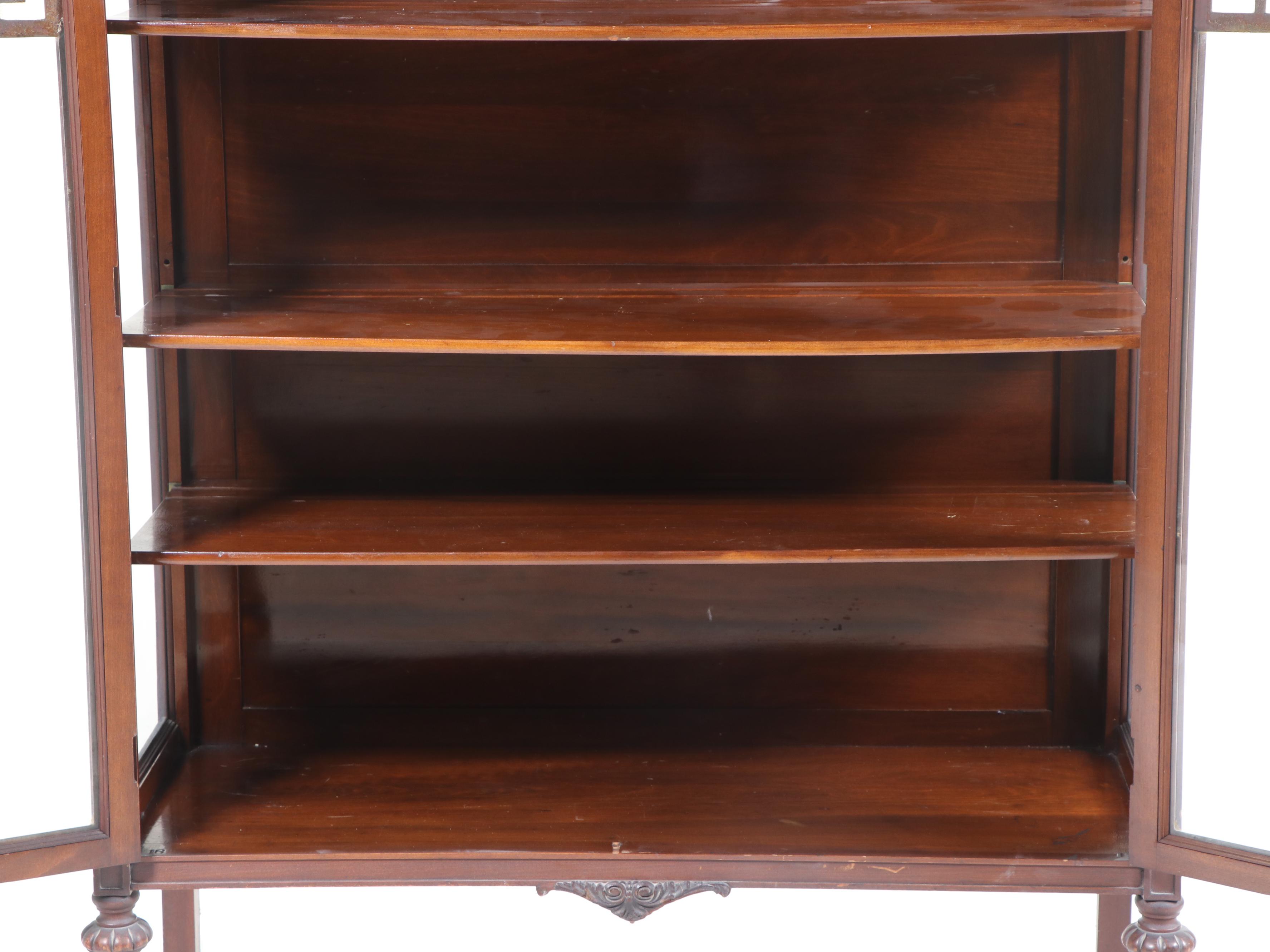 Louis XVI Style Mahogany Display Cabinet, Early 20th Century