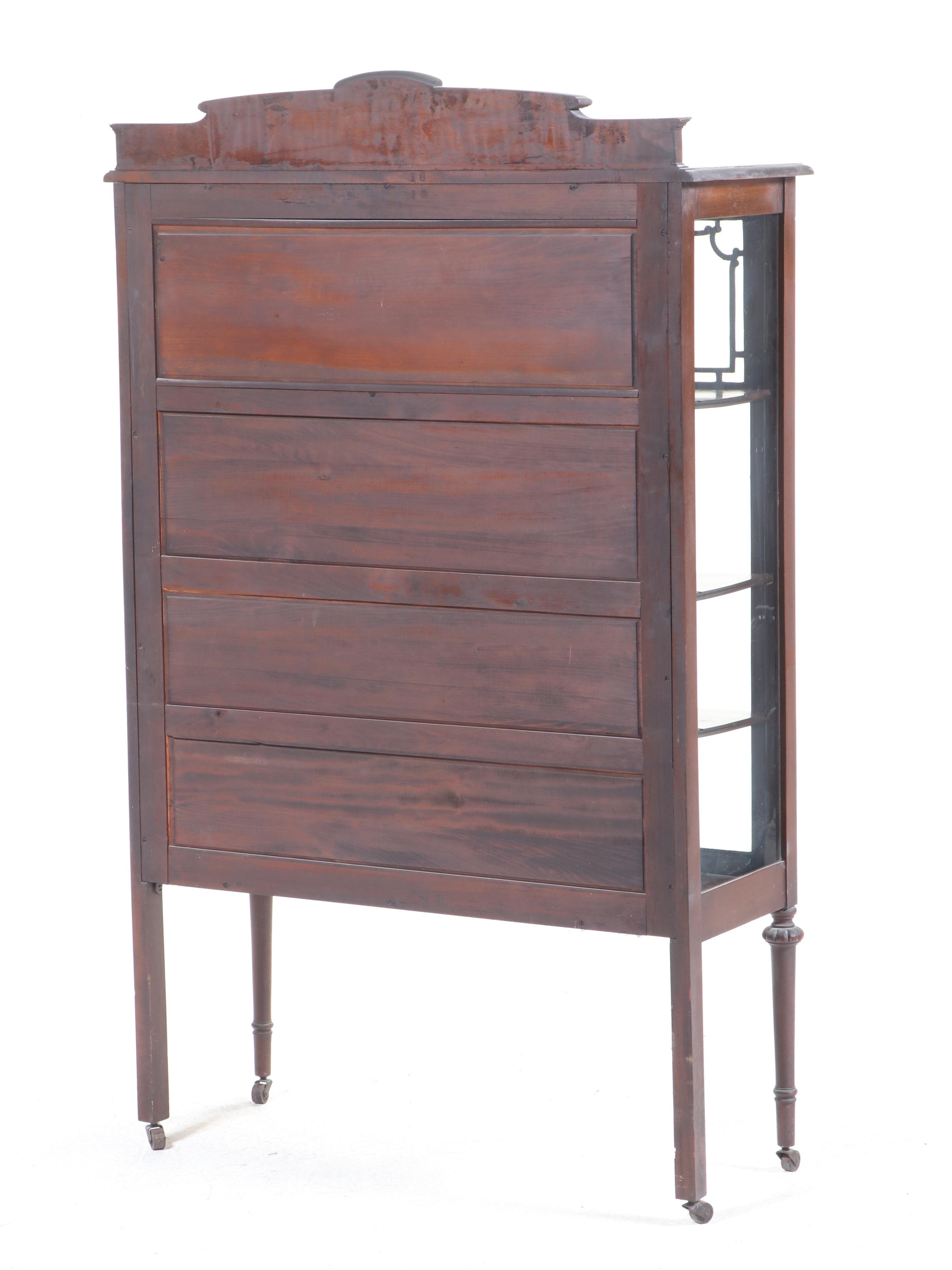 Louis XVI Style Mahogany Display Cabinet, Early 20th Century