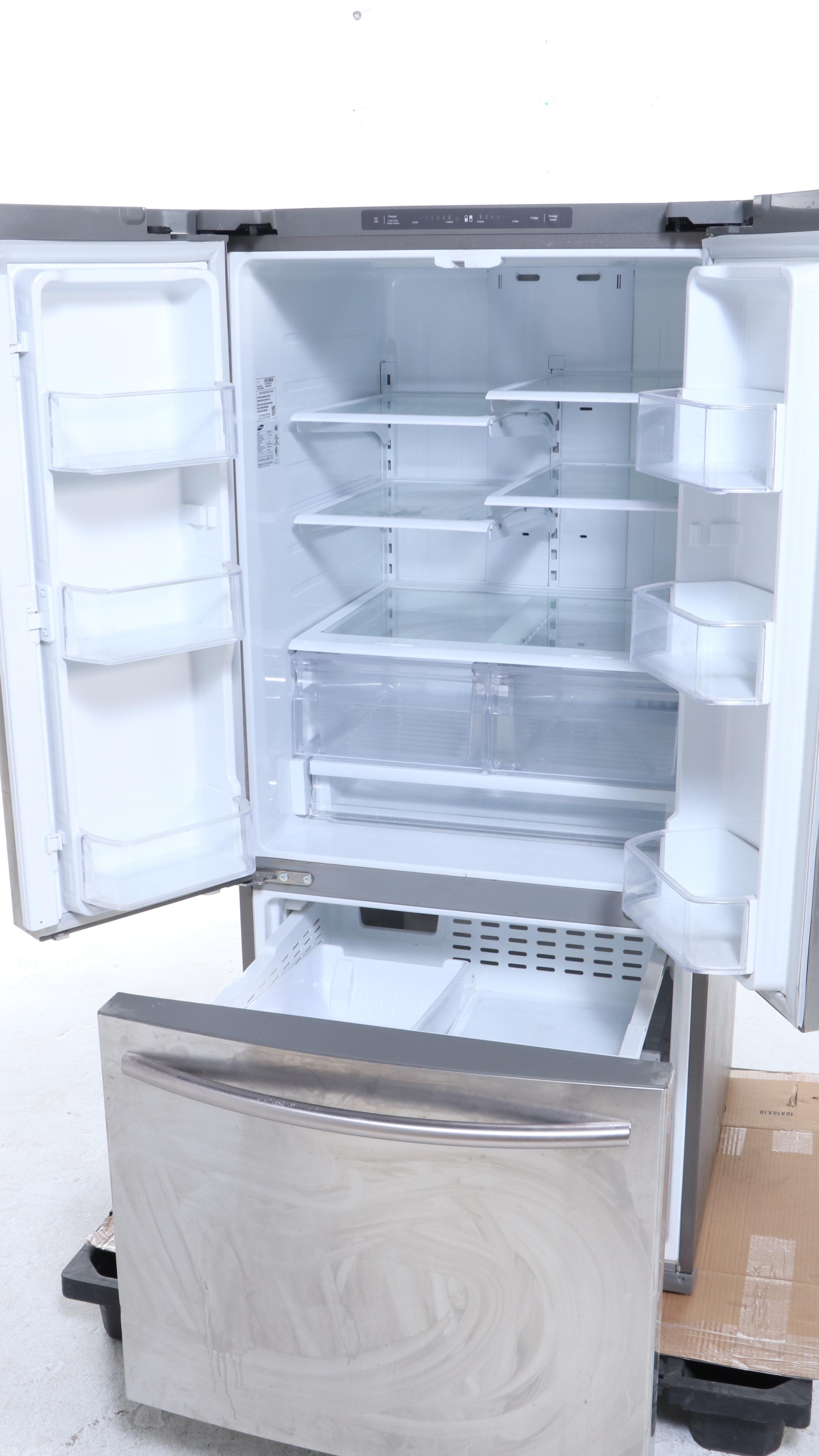 Samsung Stainless Steel French Door Slide-Out Freezer Refrigerator