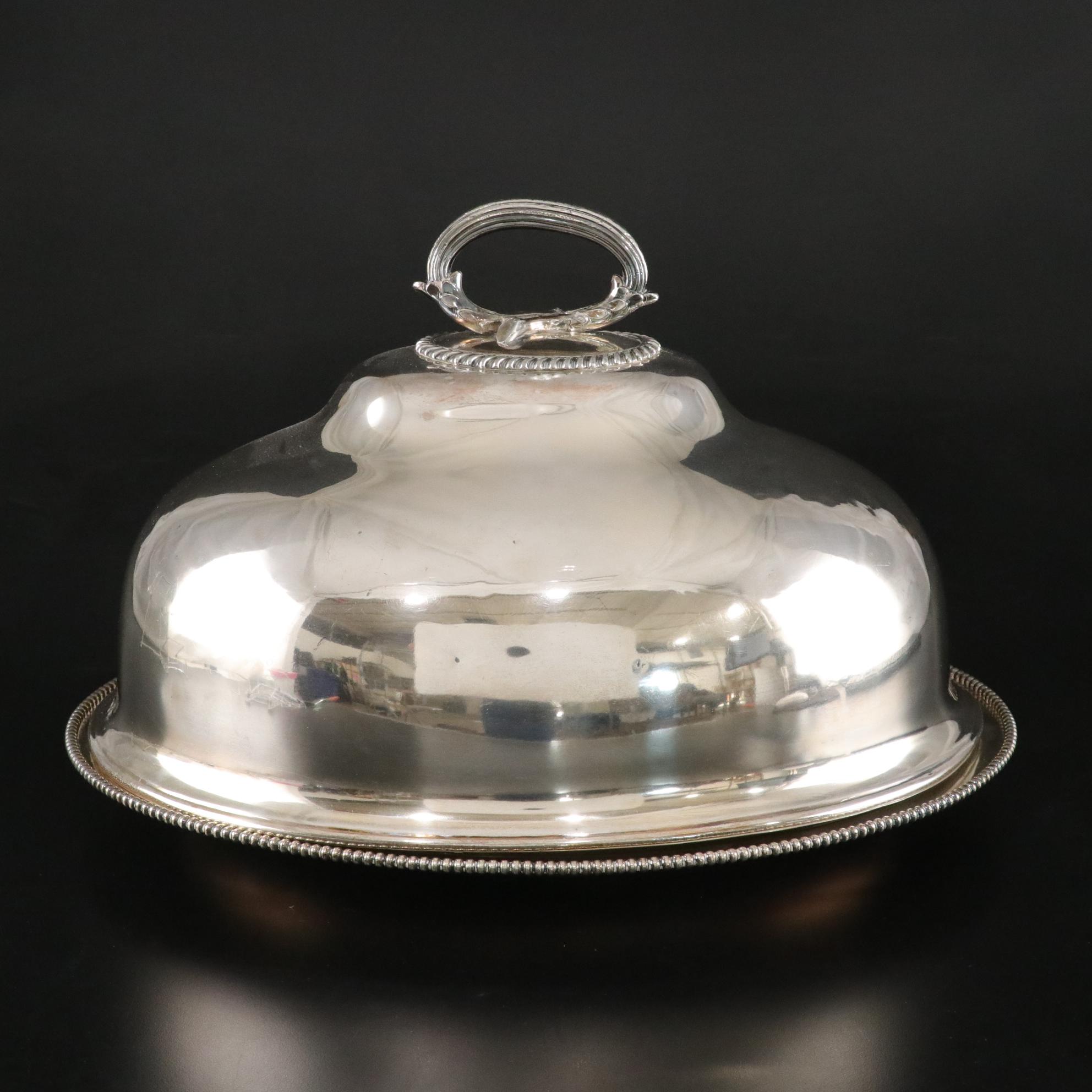 Reed & Barton Silver Soldered Meat Dome, Early to Mid-20th Century