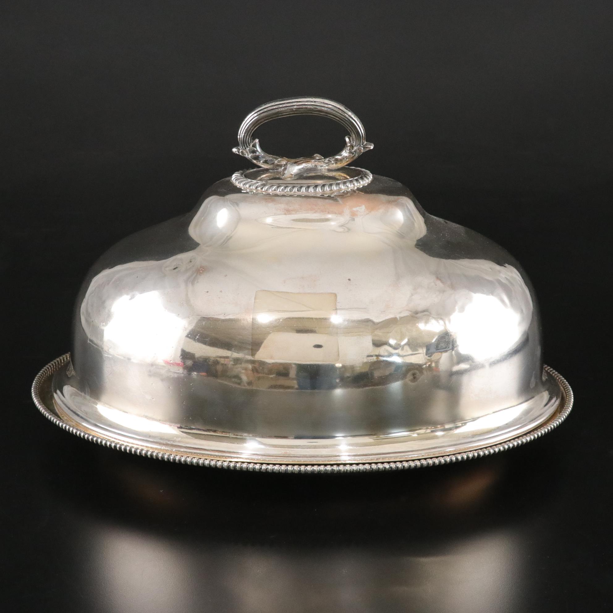 Reed & Barton Silver Soldered Meat Dome, Early to Mid-20th Century