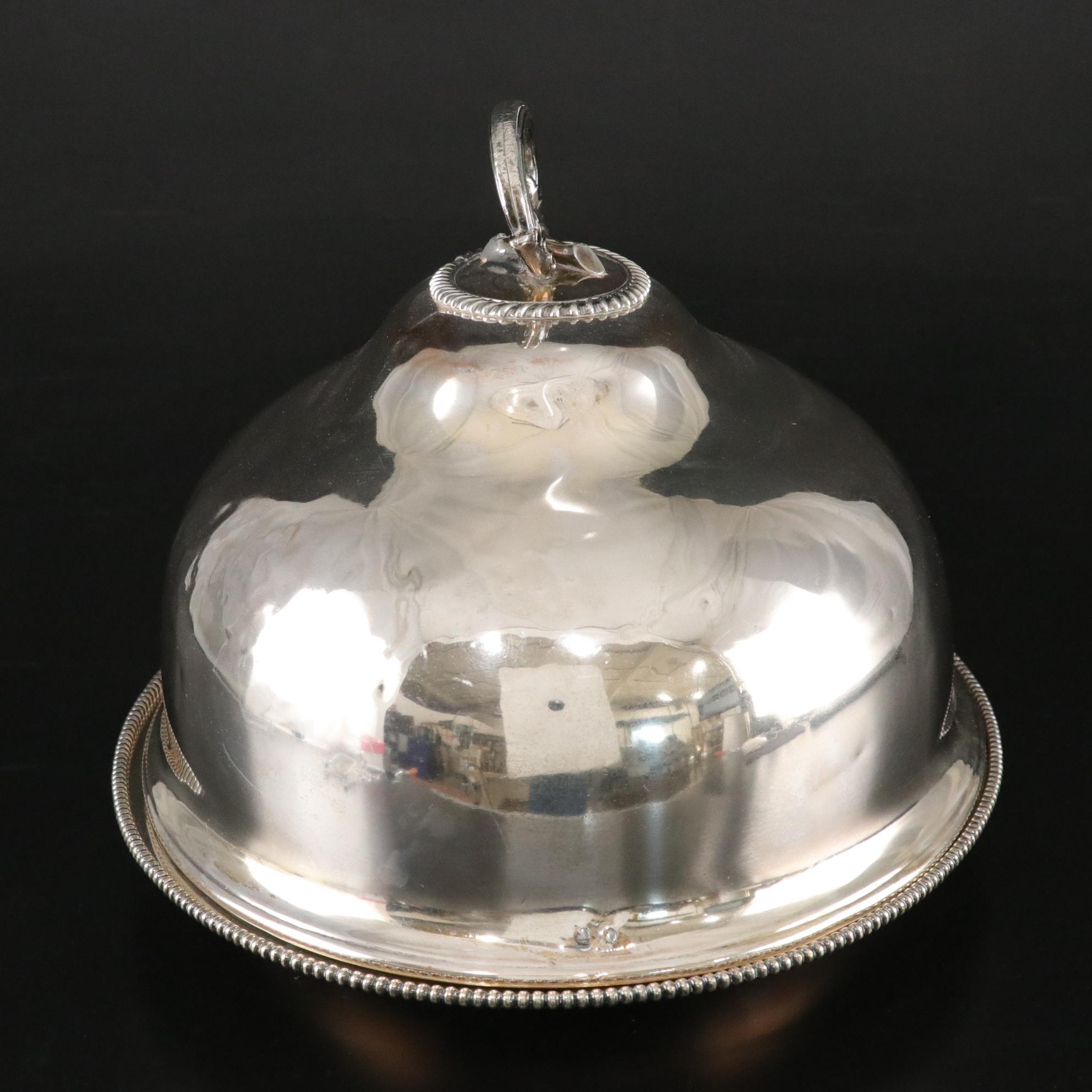 Reed & Barton Silver Soldered Meat Dome, Early to Mid-20th Century