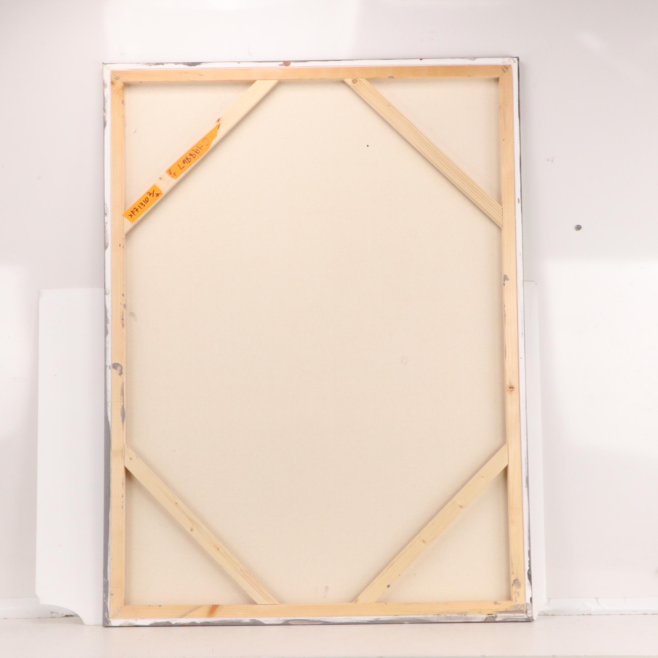 William Fred Arrowood Expressionist Style Abstract Acrylic Paintings