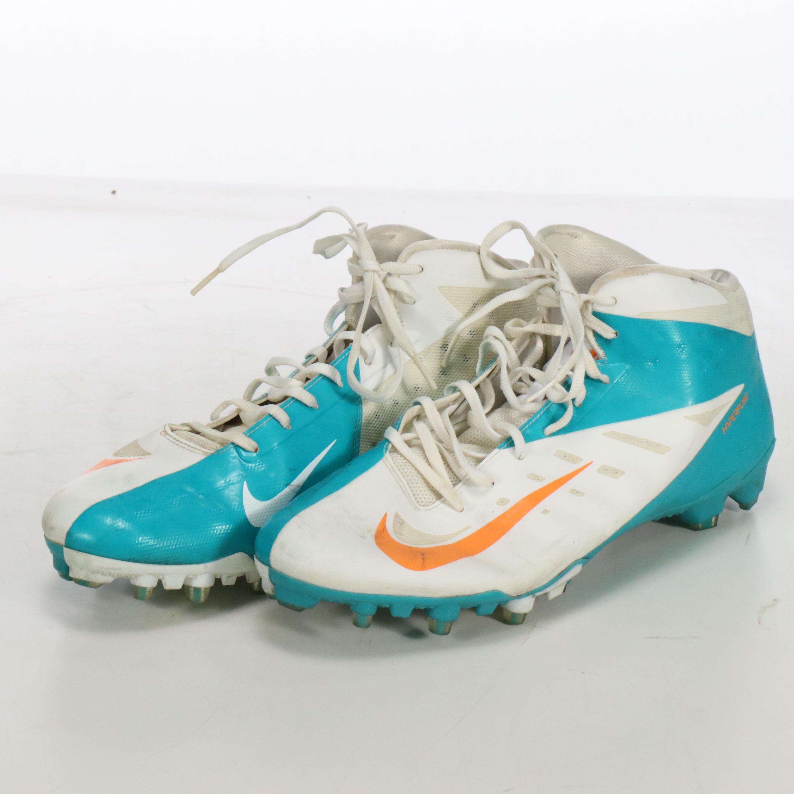 Matt Hazel Player Issued Miami Dolphins Nike Football Jersey and Cleats
