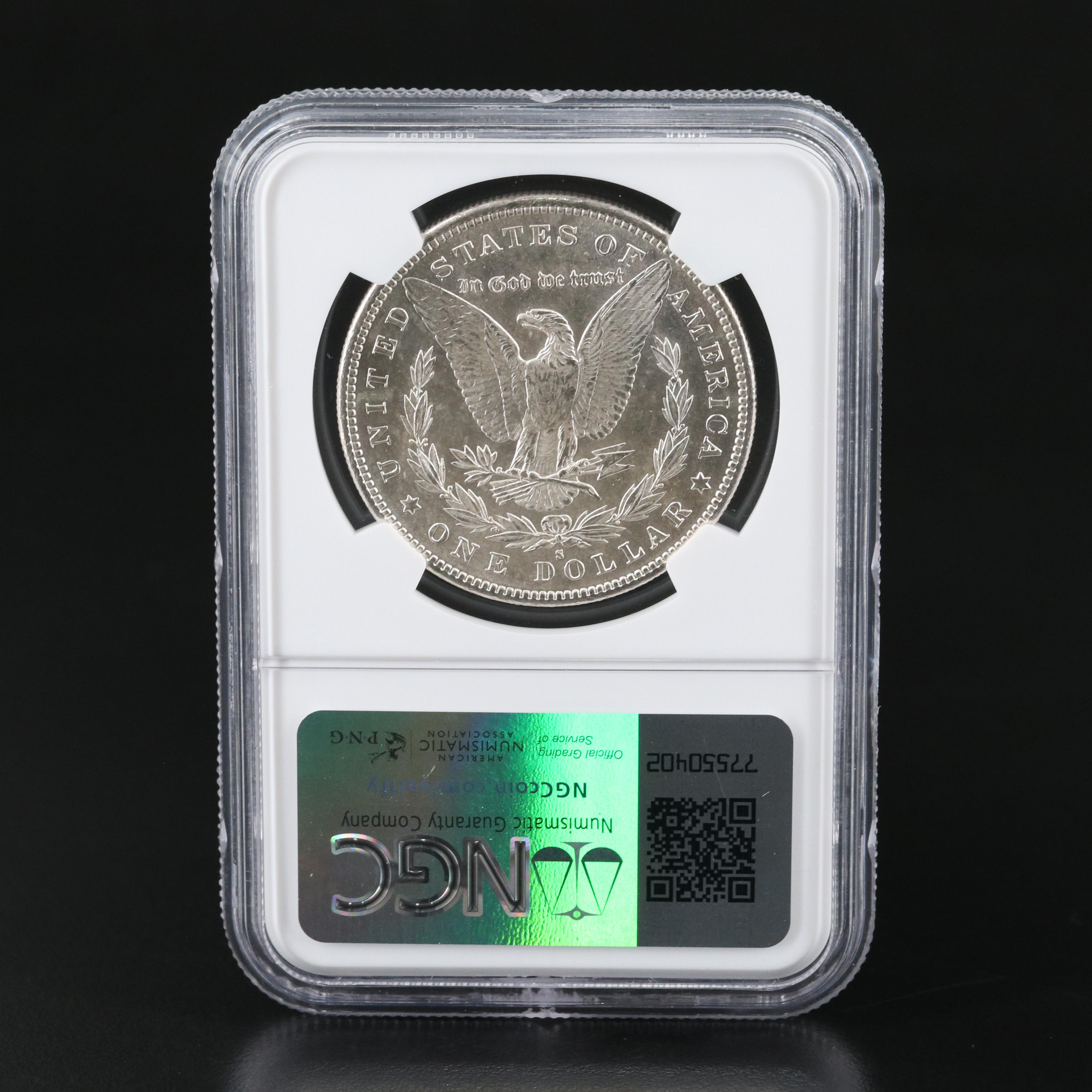 NGC  MS63 1880-S Morgan Silver Dollar