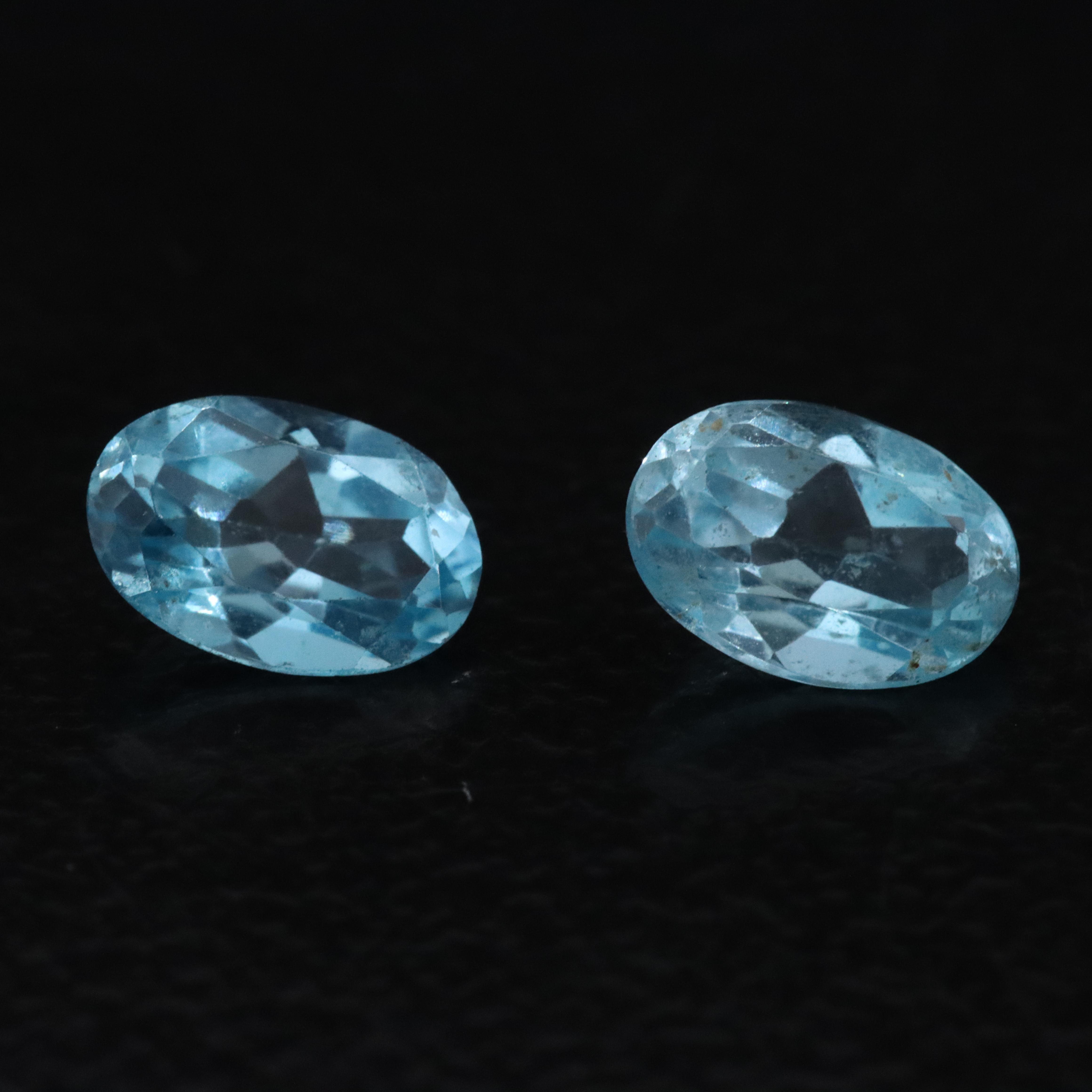 Loose 1.10 CTW Topaz Pair