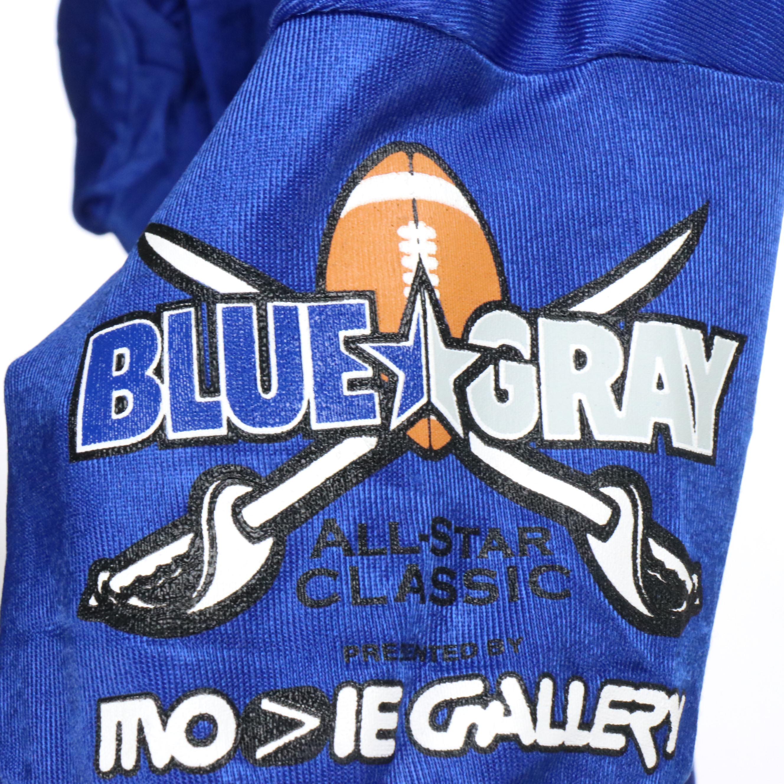 Josh Minkins and Other Player Issued Blue-Gray Football Classic Jerseys