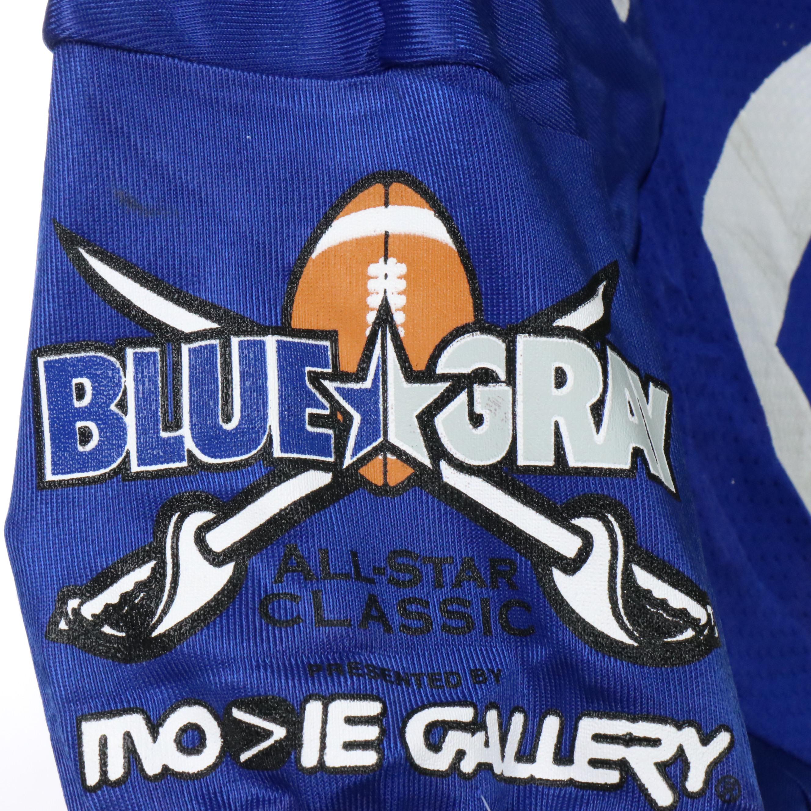 Josh Minkins and Other Player Issued Blue-Gray Football Classic Jerseys