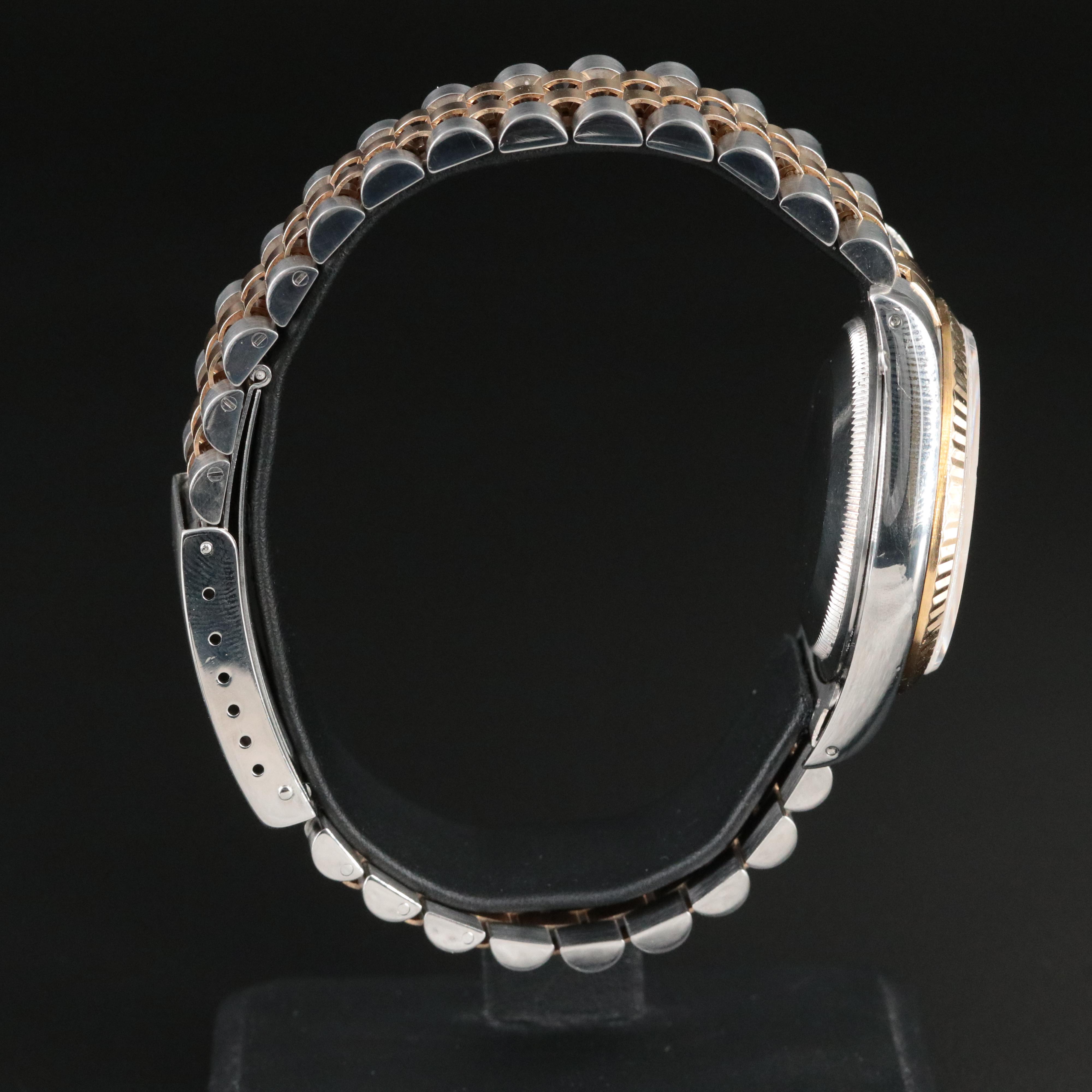 1991 Rolex Two-Tone White Roman Dial Datejust Watch