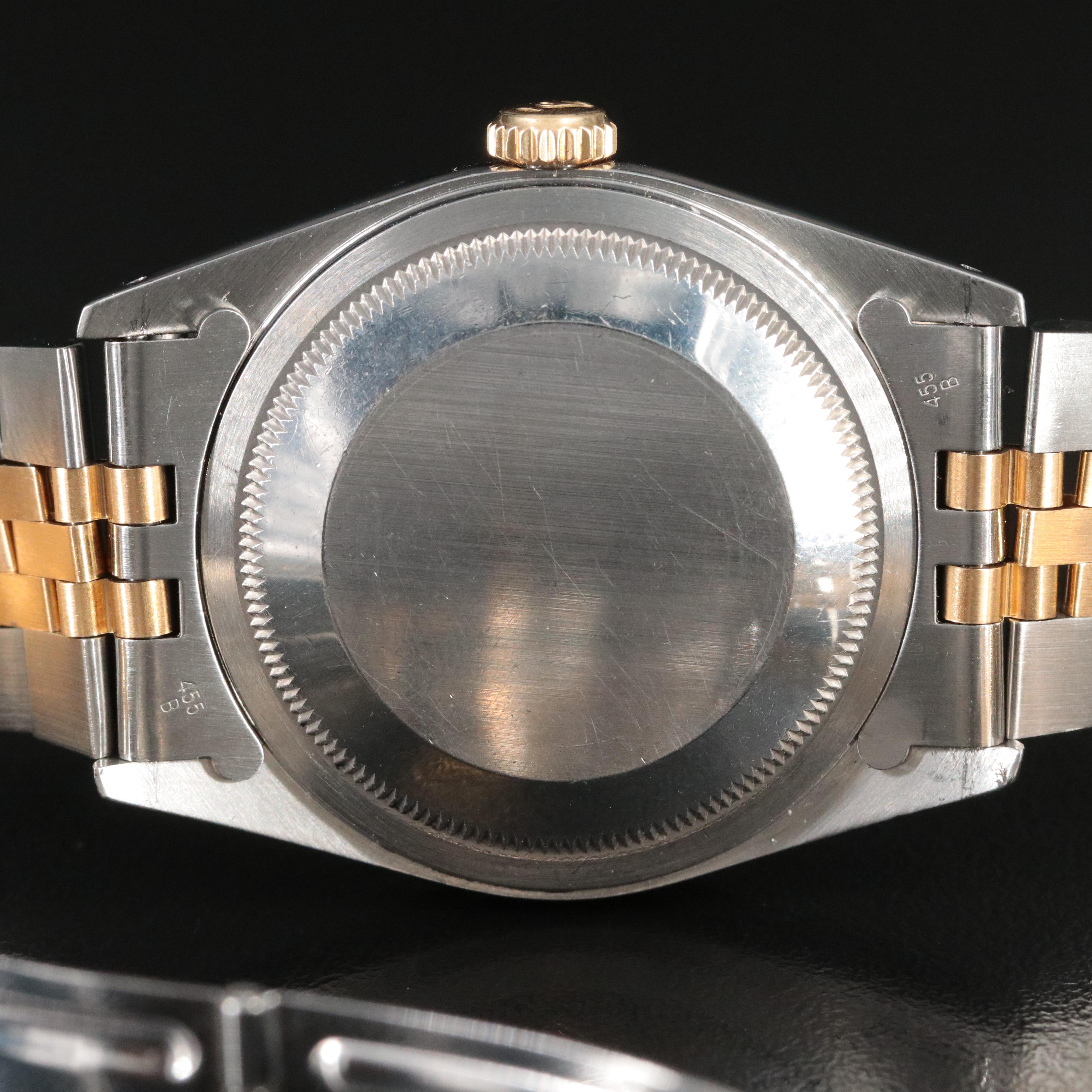 1991 Rolex Two-Tone White Roman Dial Datejust Watch