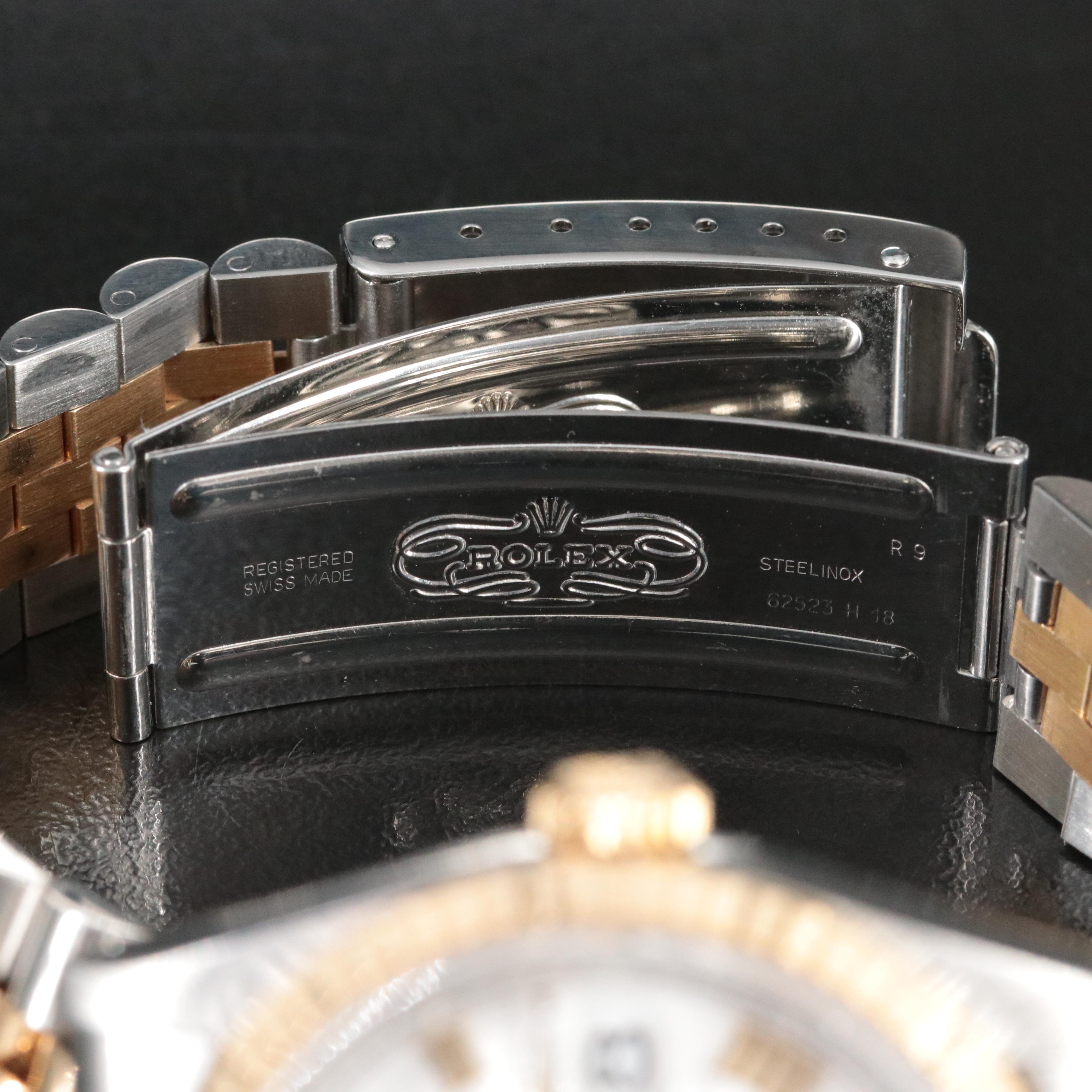 1991 Rolex Two-Tone White Roman Dial Datejust Watch