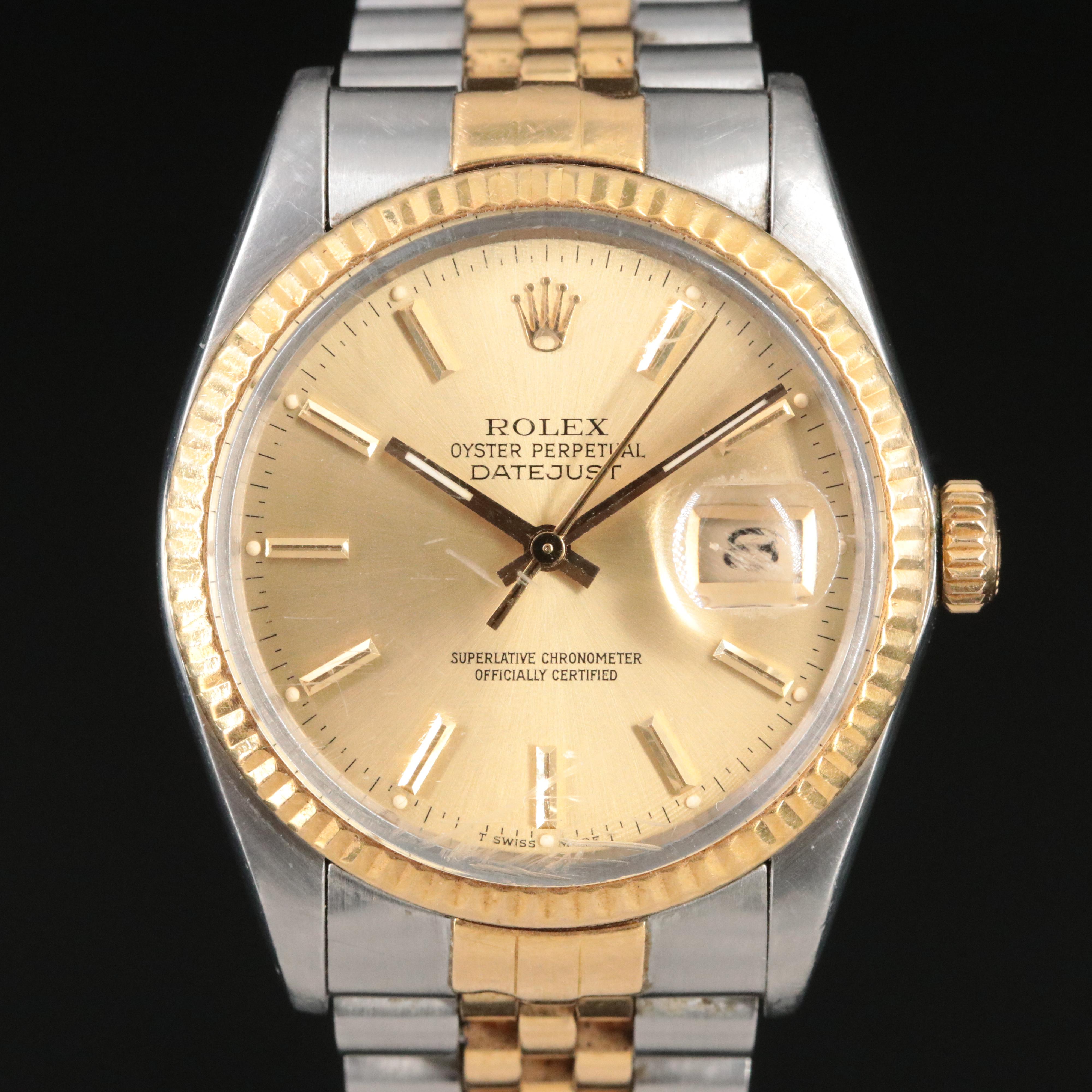 1985 Rolex Oyster Perpetual Datejust Watch