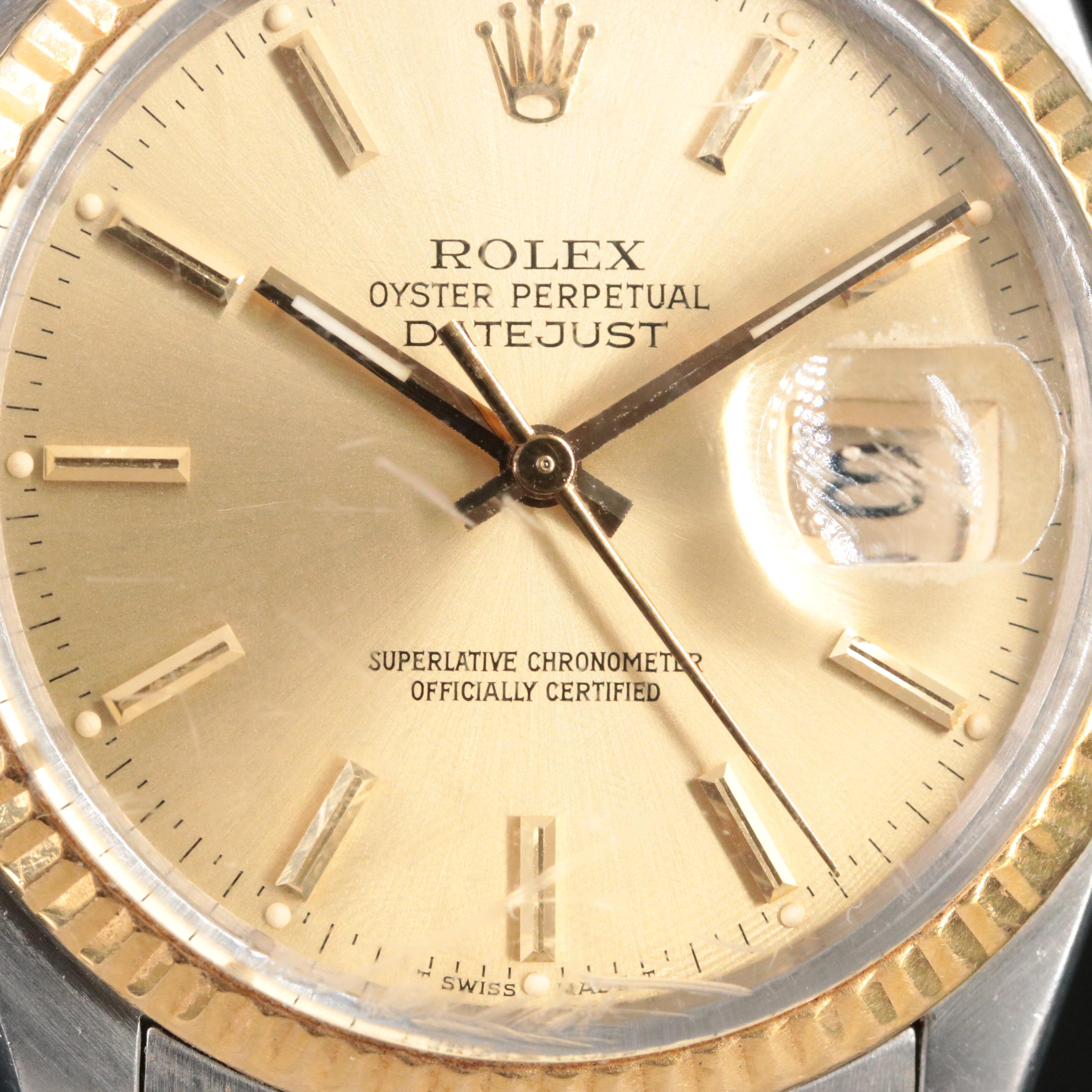 1985 Rolex Oyster Perpetual Datejust Watch