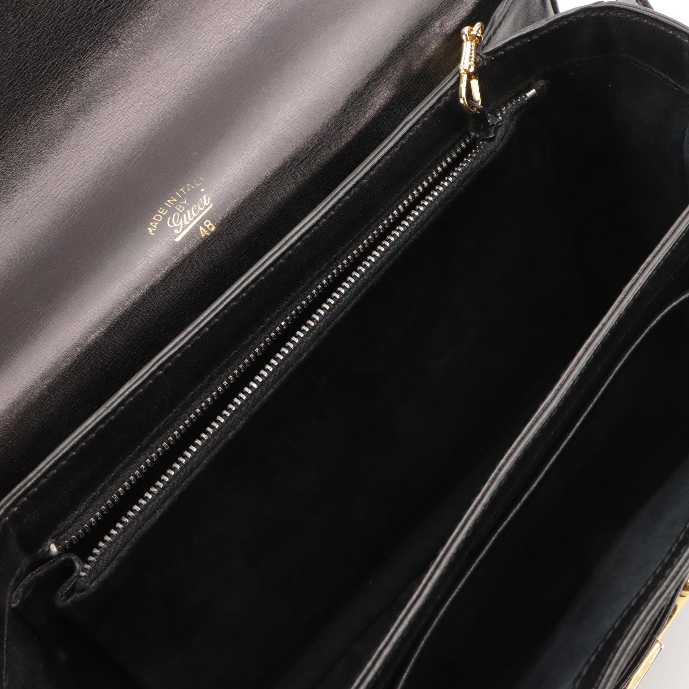 Gucci Leather 1955 Horsebit Front-Flap Shoulder Bag