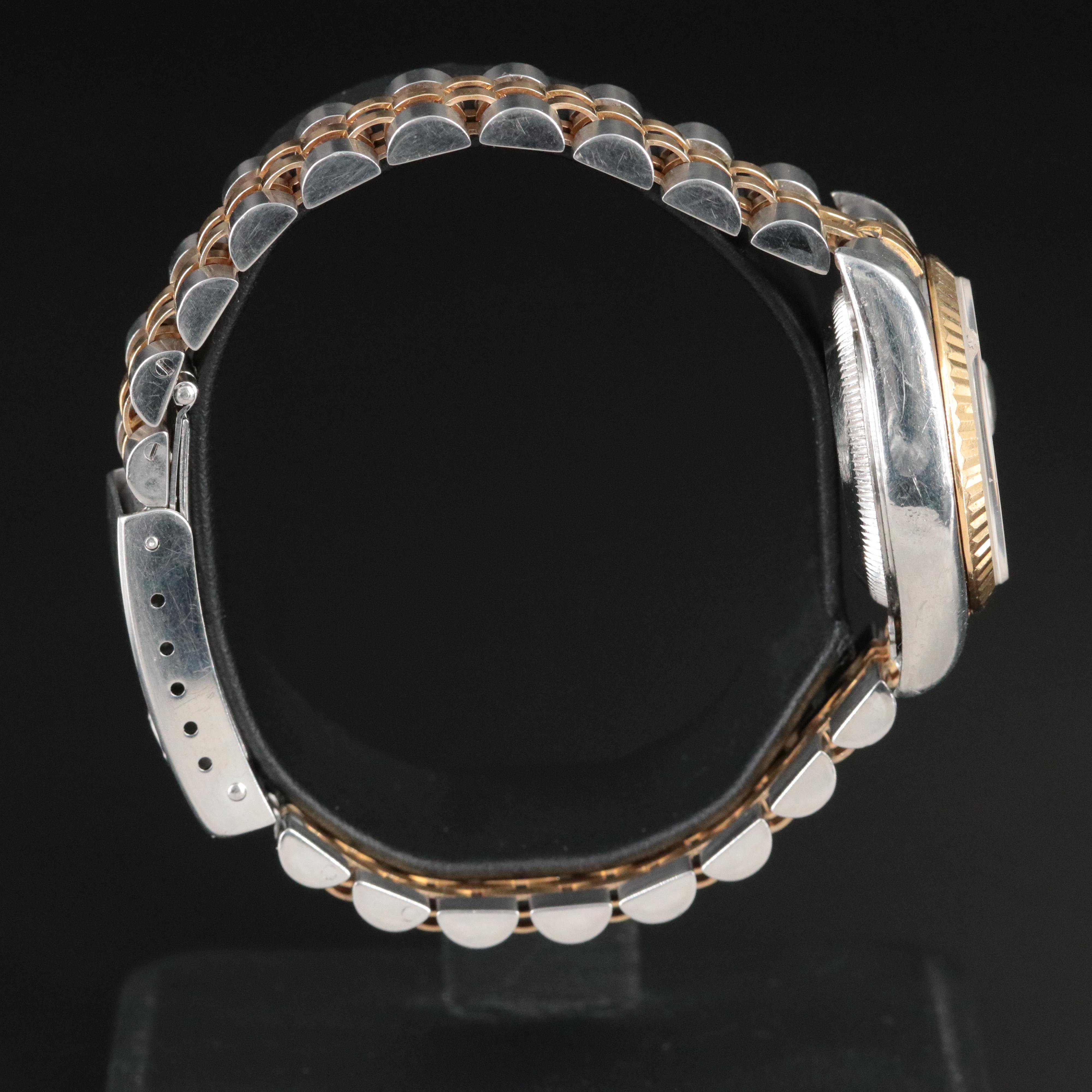 1997-1998 Rolex Factory Diamond Blue Dial Datejust Watch