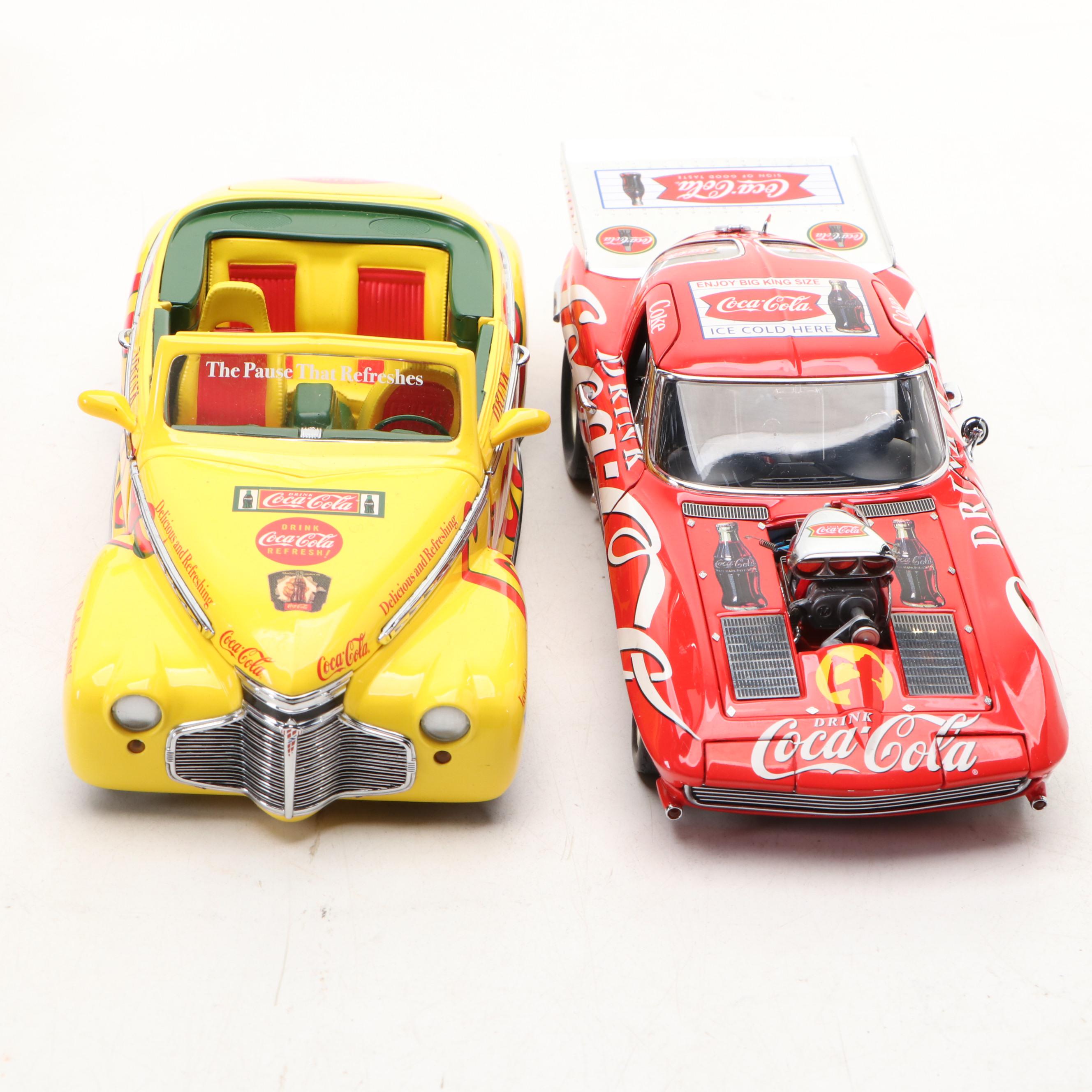 Coca-Cola "1963 Coca-Cola Corvette Pro Mod" and More Diecast Toy Cars