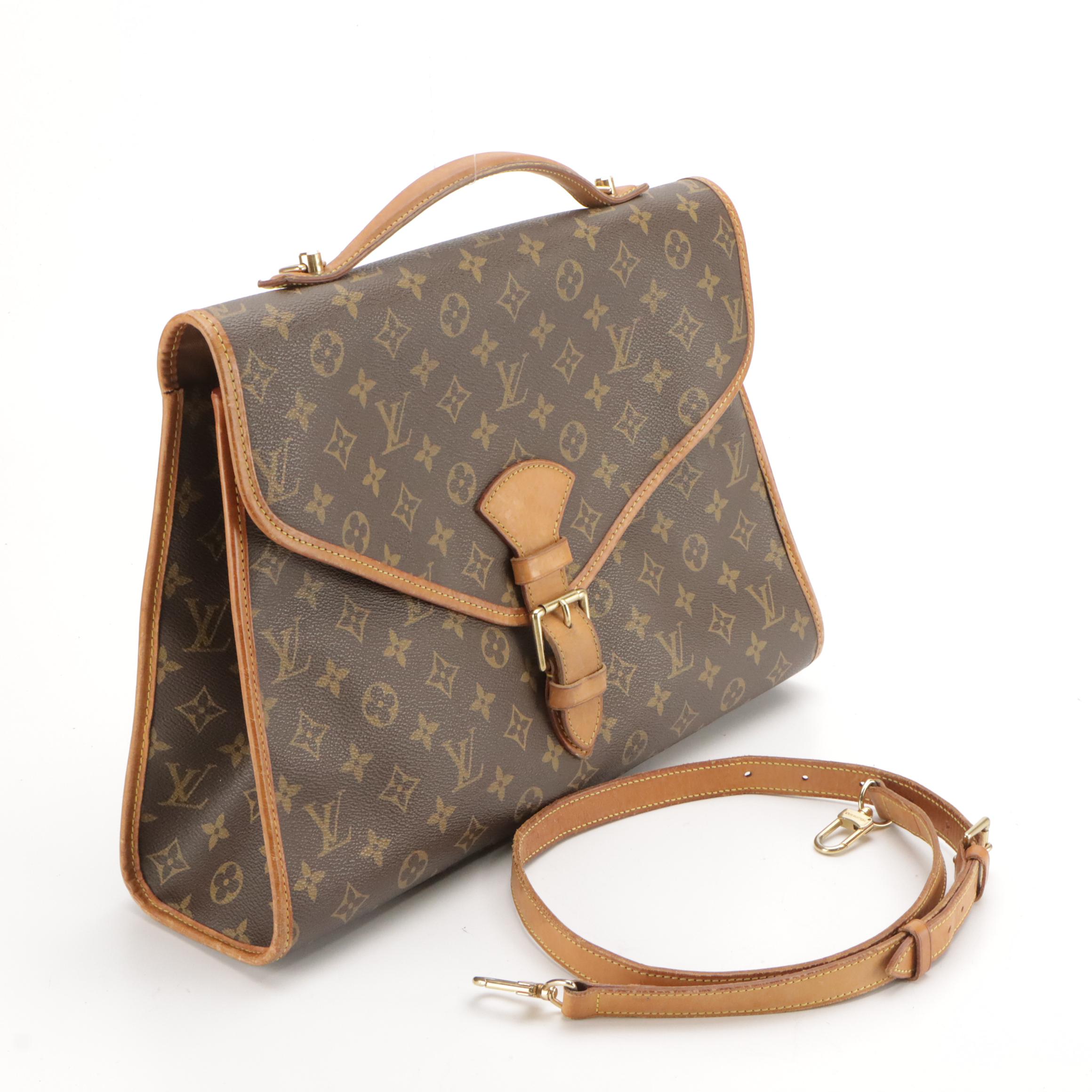Louis Vuitton Bel Air Handbag in Monogram Canvas and Leather
