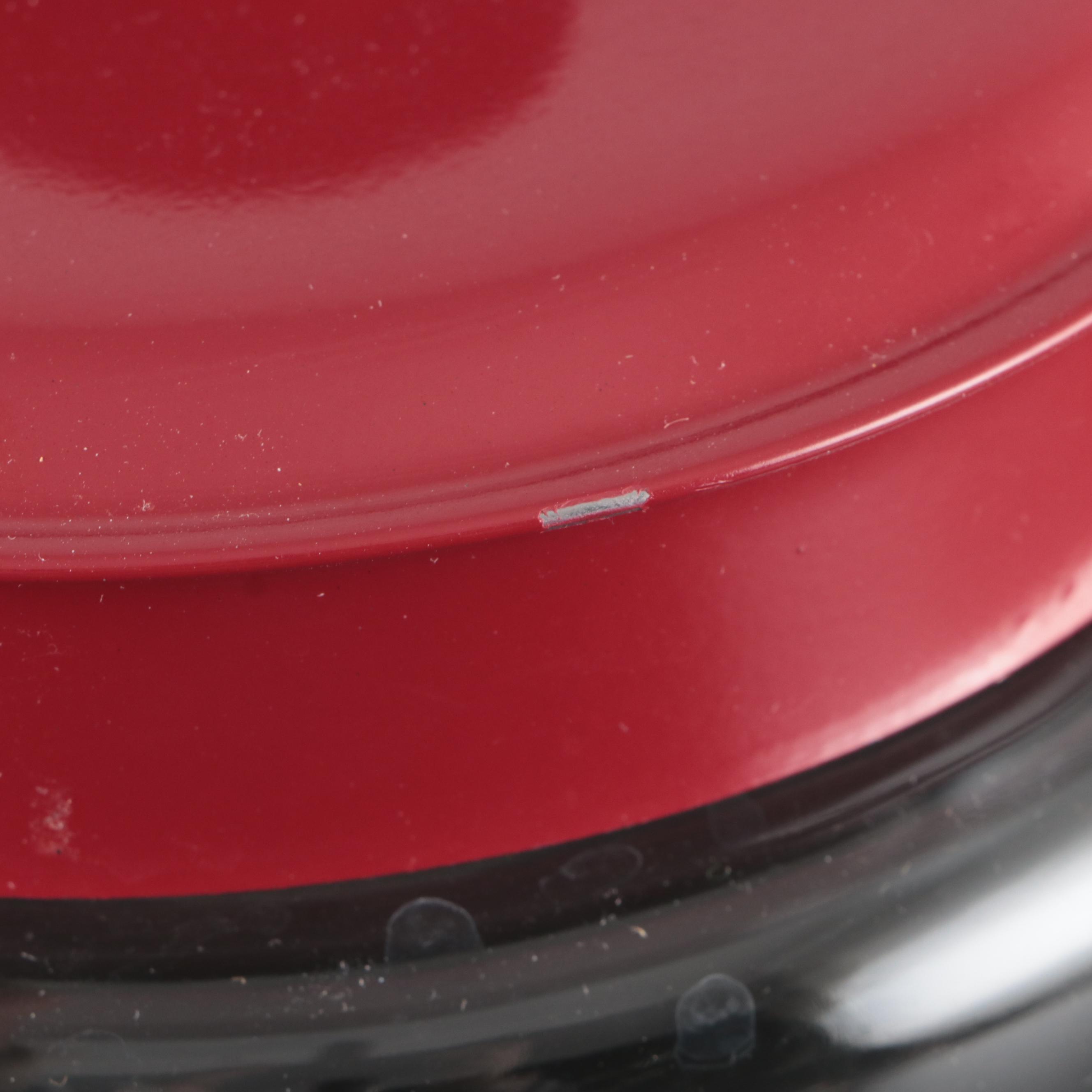 Glass Canisters with Red Metal Lids