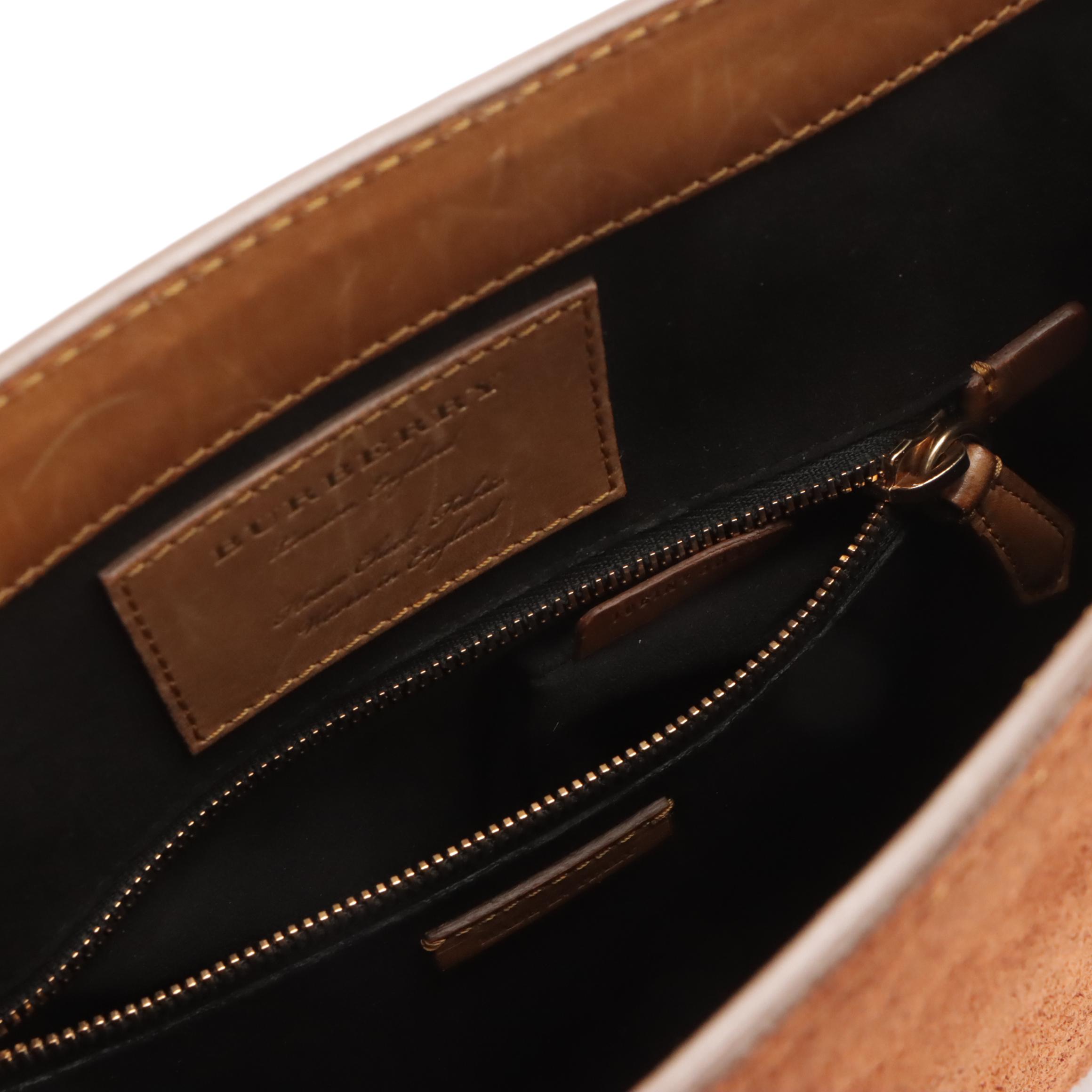 Burberry Saddle Crossbody Bag in Black Leather, Brown Suede & Check Canvas