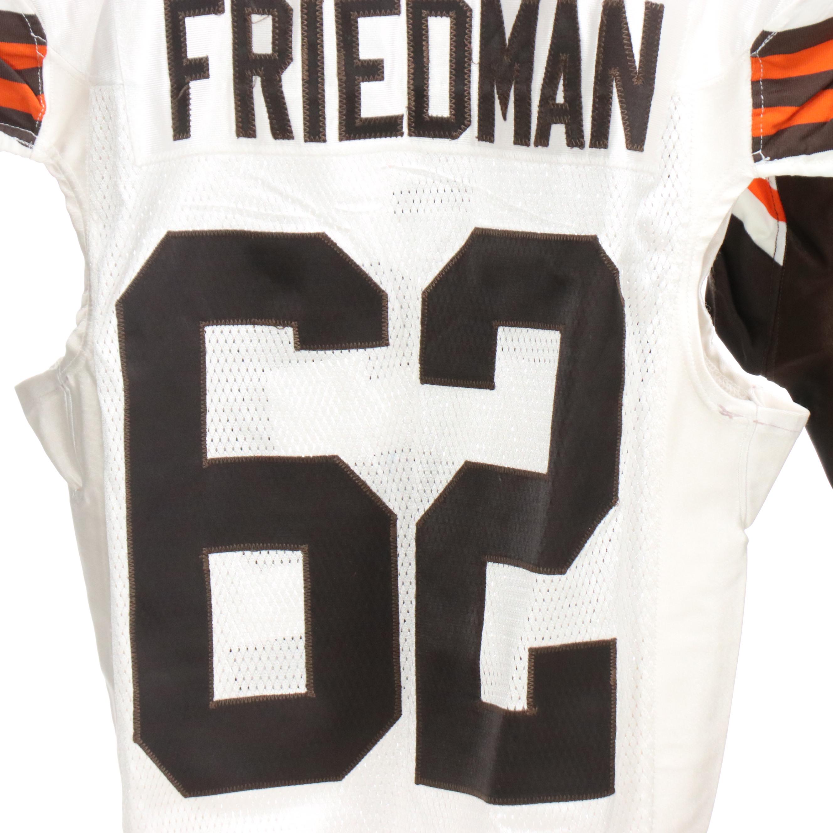 Lennie Friedman with Other Game Worn and Player Issued Cleveland Browns Jerseys